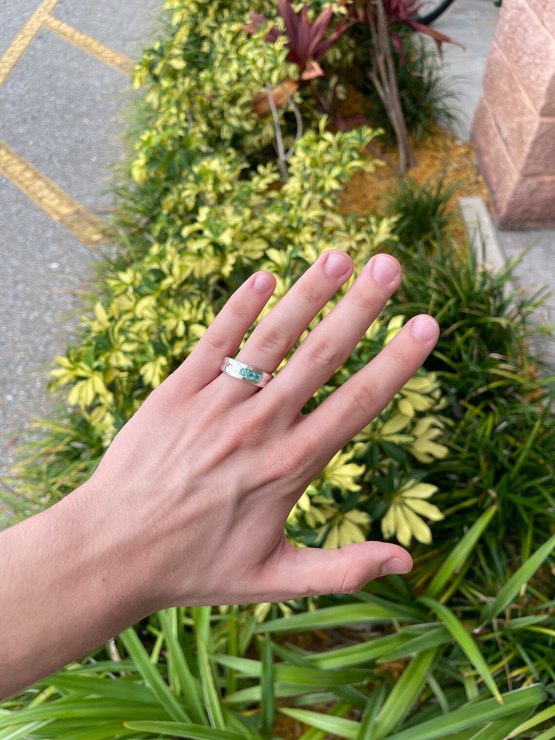 0.40tcw Colombian Emerald Round Cut Three Stone Sterling Silver Ring for Women - Elegant Jewelry Gift for Anniversary, Engagement & Special Occasions