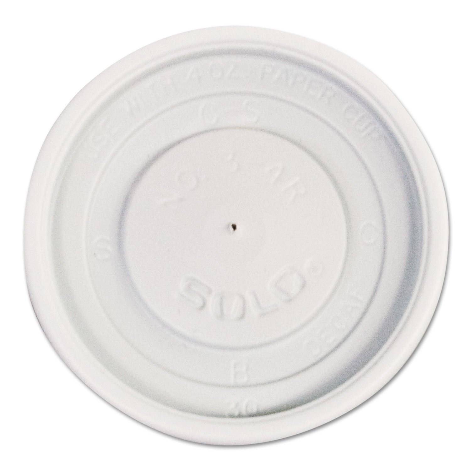 Solo VL34R-0007 White Vented Plastic Lids for Hot Beverage Cups - 1000 Pack - Perfect for Coffee Shops, Restaurants & Office Break Rooms