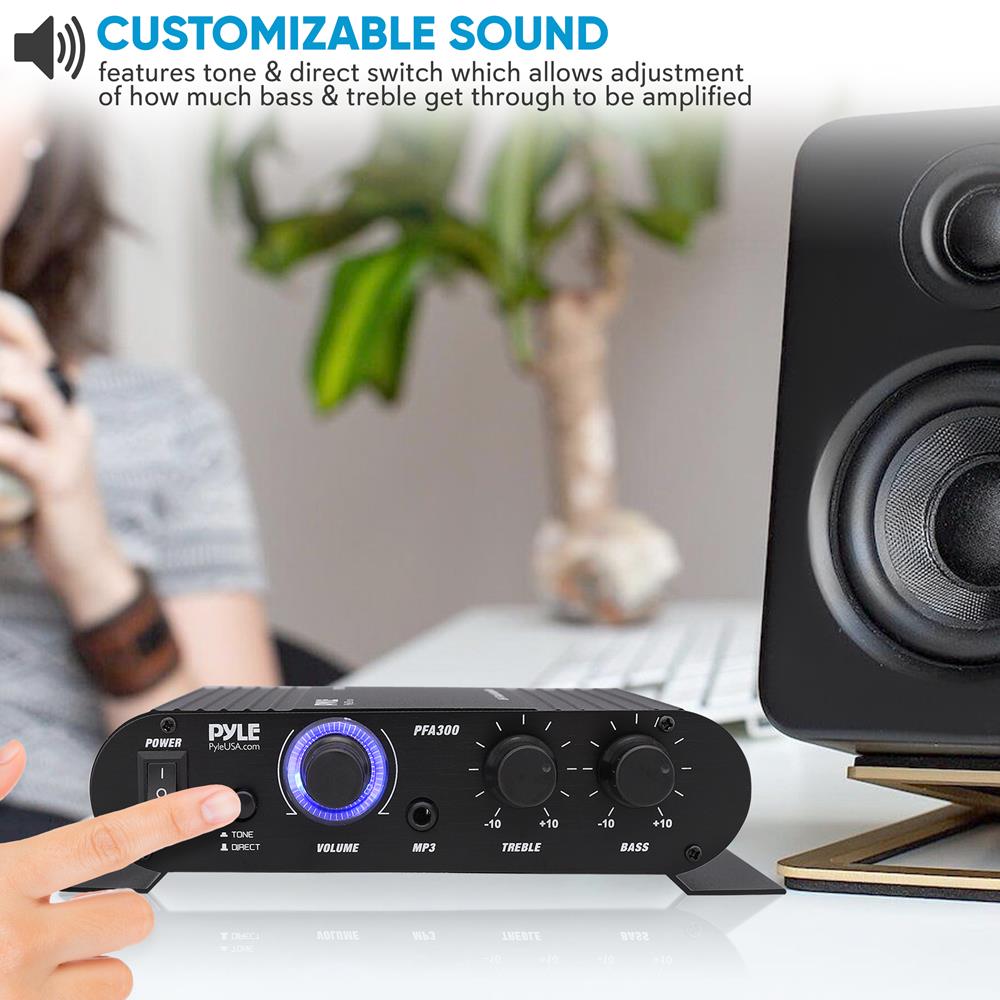 Premium Class T Hi-Fi Stereo Amplifier - High Power Audio Receiver for Home Theater & Music Systems - Perfect for Living Room, Studio & Entertainment Spaces
