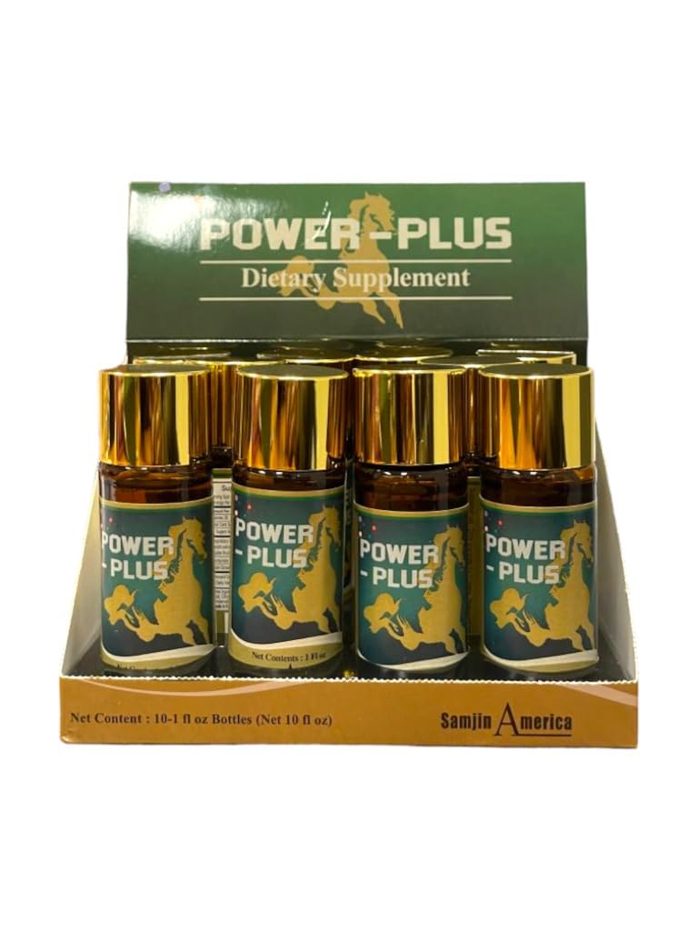 POWER-PLUS Botanical Blend Liquid Supplement - 10 Bottles (1 FL OZ Each) | Herbal Energy Booster & Immune Support | Perfect for Daily Wellness & Active Lifestyles