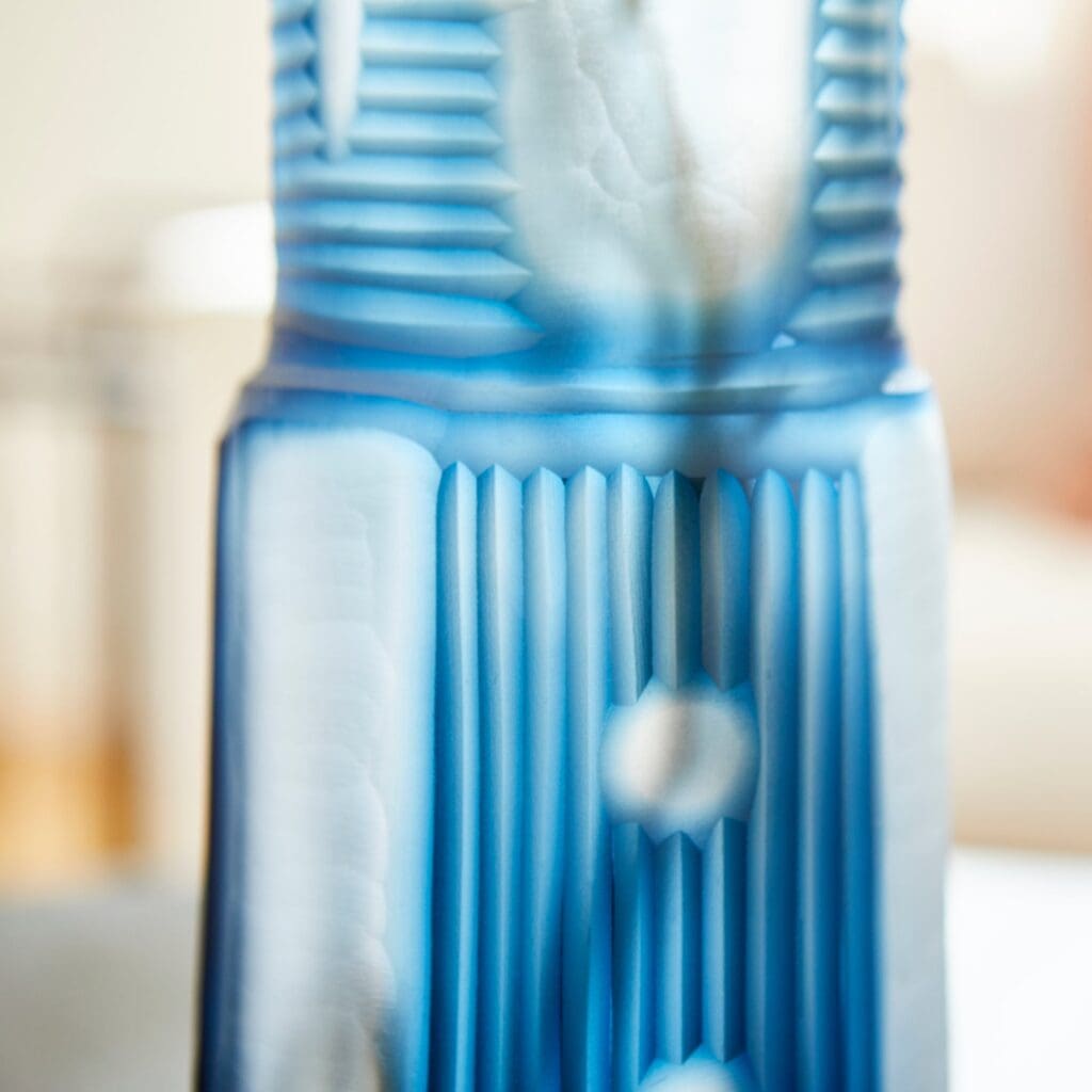Cyan Design 11100 Olmsted Vase - Blue Ceramic Vase, Medium Size Home Decor for Living Room, Dining Table & Office Desk