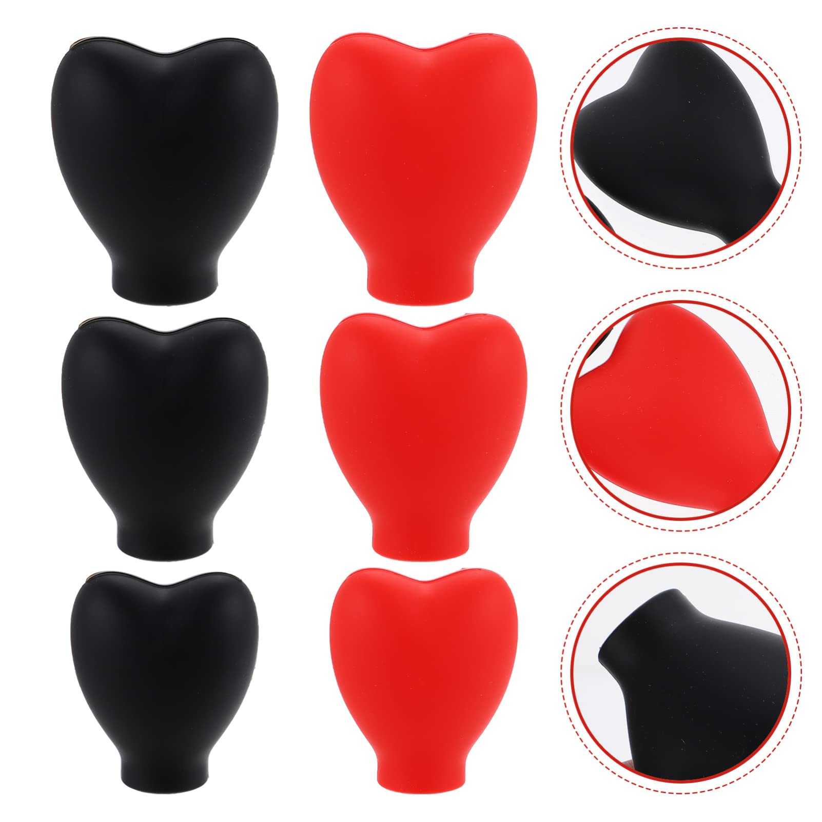 Beaupretty 6-Piece Silicone Makeup Brush Covers - Reusable Cosmetic Brush Protectors for Travel & Storage | Dustproof Makeup Brush Holder Set for Professional & Home Use