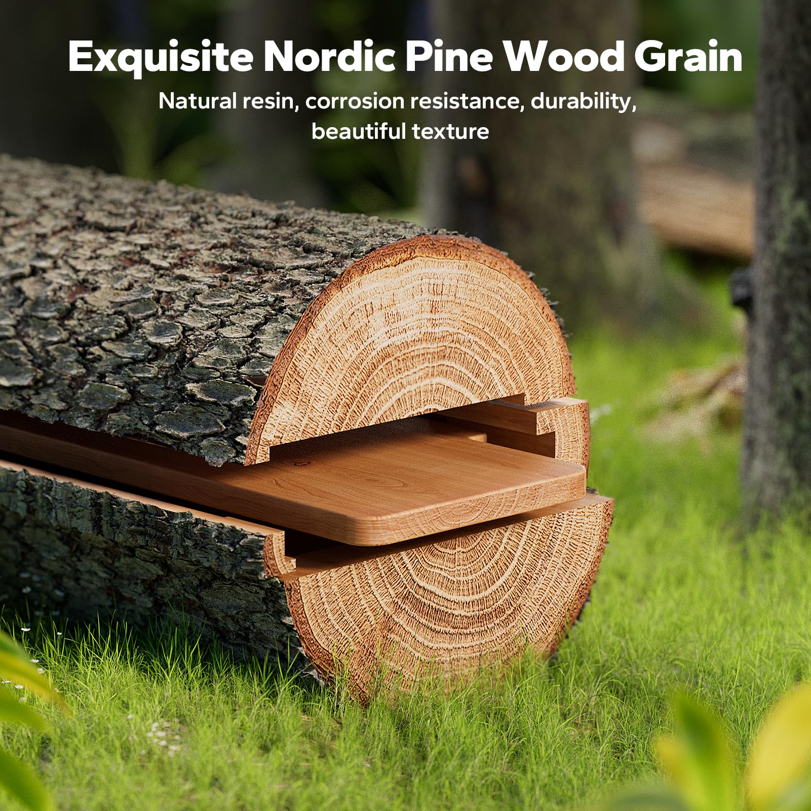 Nordic Pine Above-Ground Pool Bar - Fits 3.7