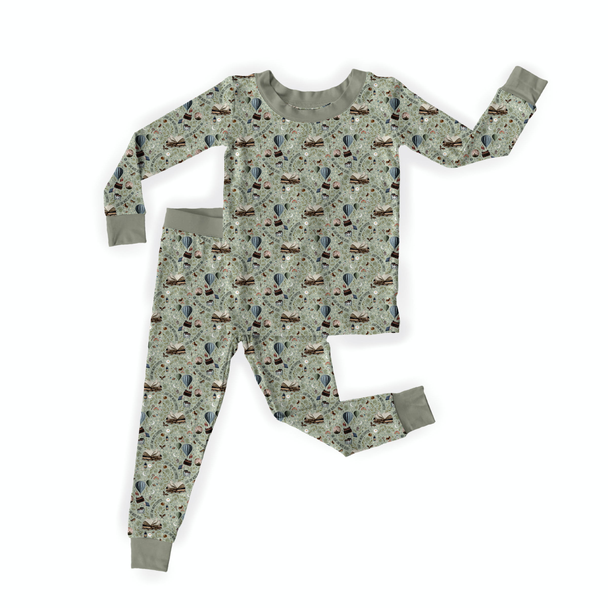 One More Story Two Piece Pajama Set - Soft Cotton Sleepwear for Women & Girls - Cozy Matching Pajamas for Family Movie Nights & Sleepovers