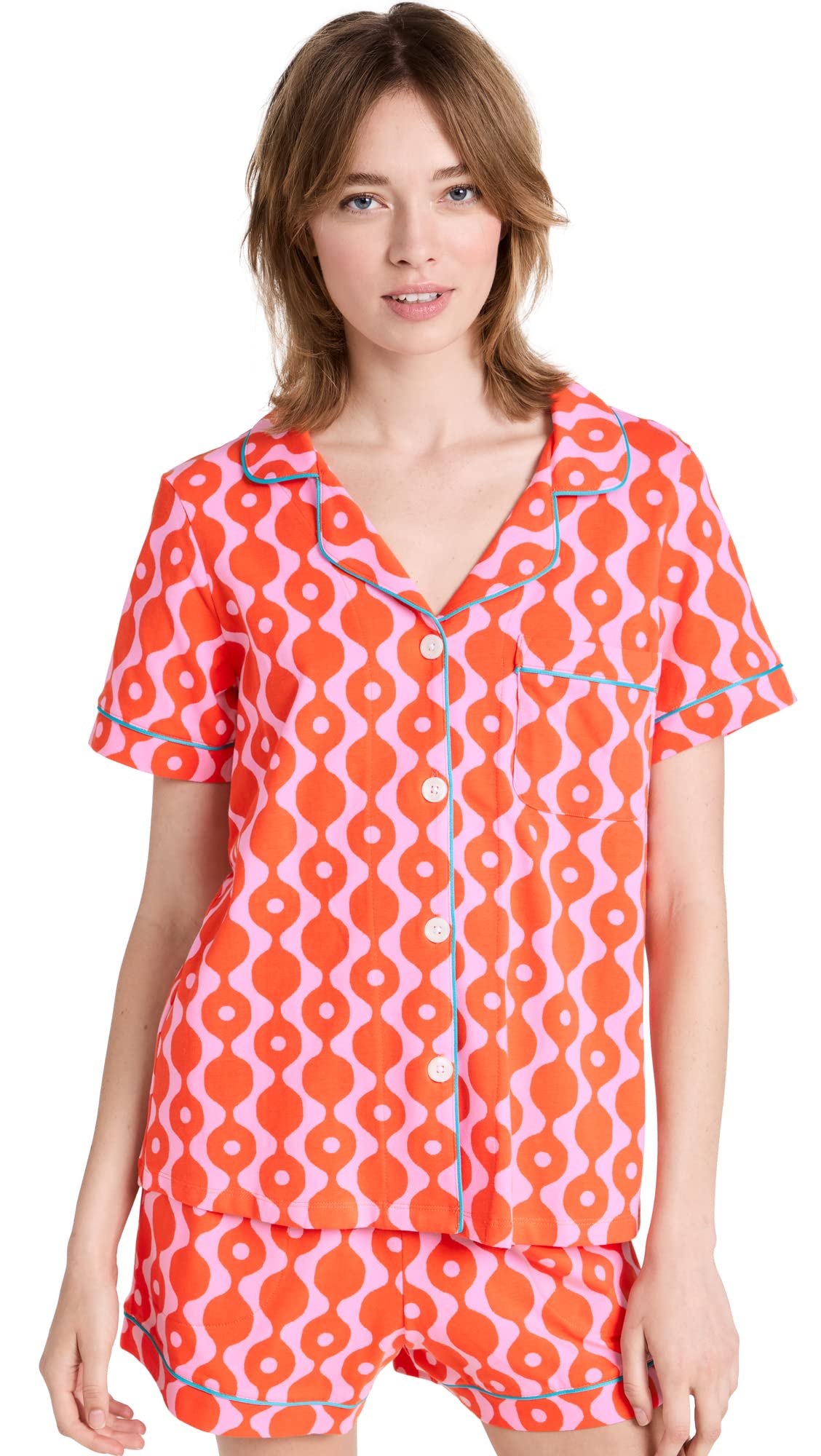 BedHead Pajamas for Women - Soft Short Sleeve Classic Shorty PJ Set | Comfortable Sleepwear for Lounge & Nighttime Relaxation