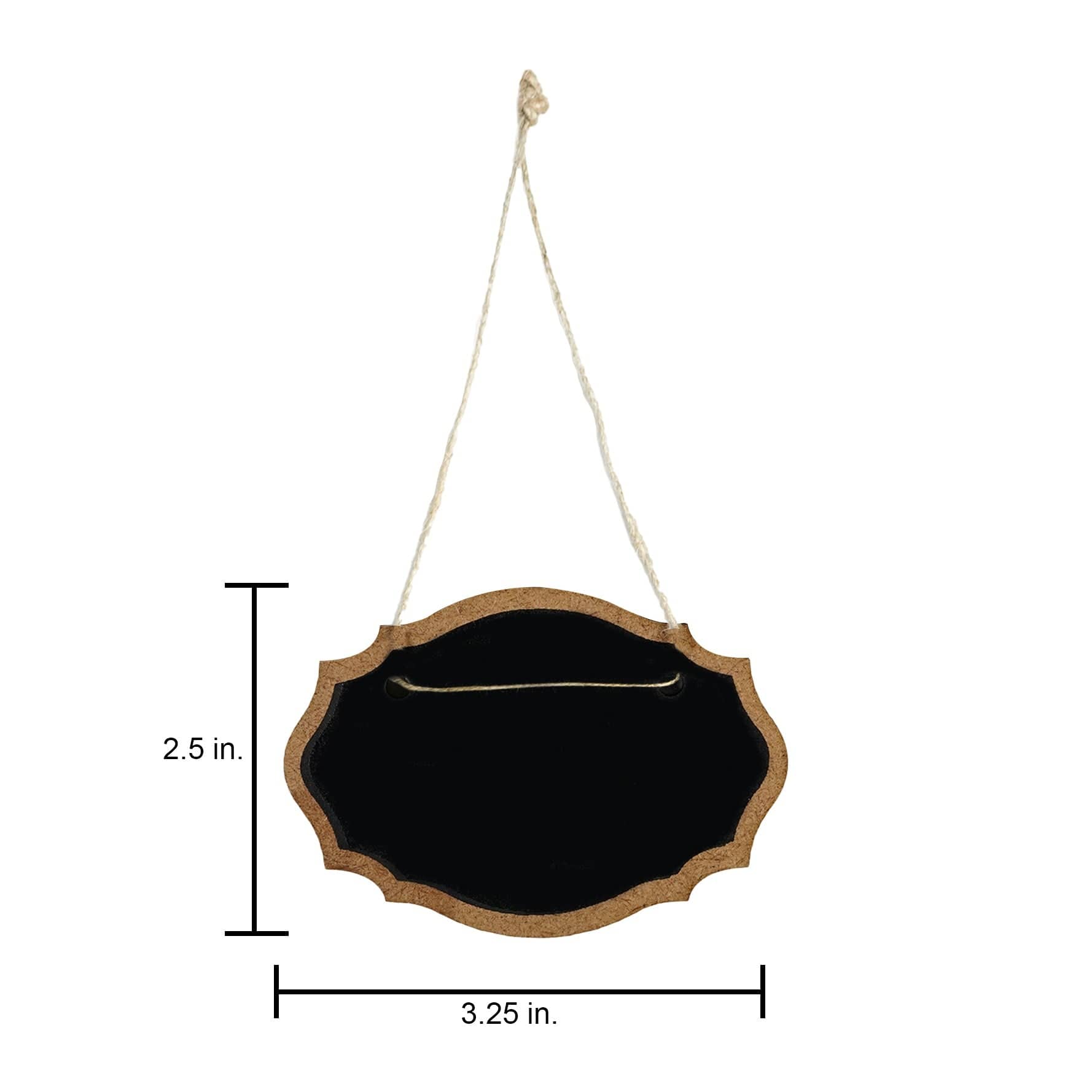 Mini Chalkboard Signs with Hanging Rope - Perfect for Weddings, Restaurants, and Home Decor