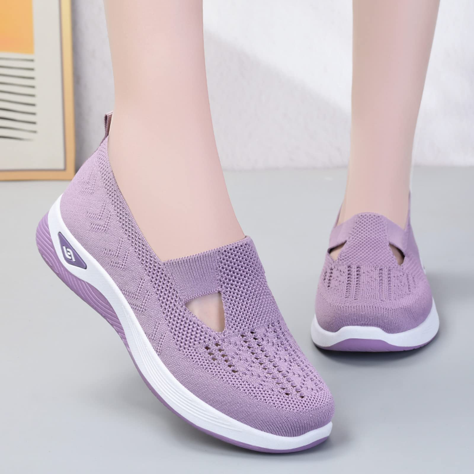 **Women's & Men's Breathable Orthopedic Slip-On Casual Shoes - Comfortable Walking Sneakers for Work, Travel & Everyday Wear**