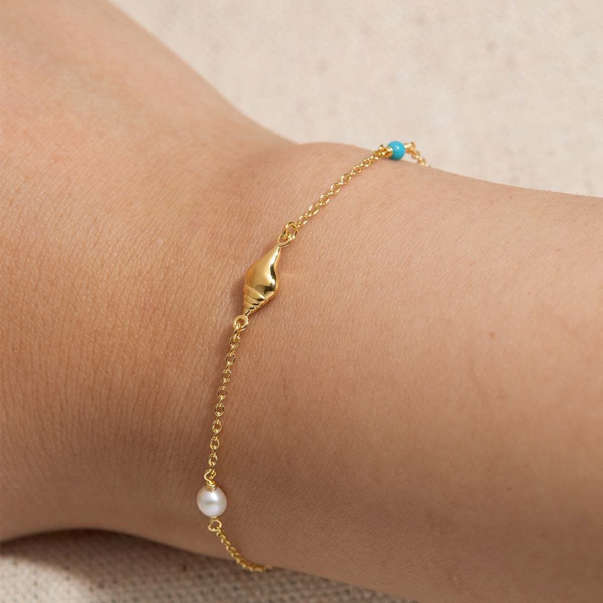 Santorini Gold Bracelet for Women - Elegant Adjustable Cuff Bangle for Casual Wear, Parties & Gifts