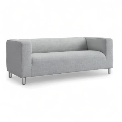 TLYESD Klippan Loveseat Slipcover for IKEA Klippan Sofa & Couch - Light Grey Stretchable Furniture Cover - Perfect for Living Room, Bedroom, and Home Decor Protection