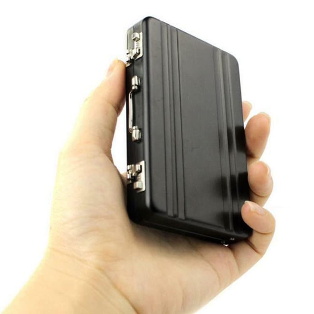 Mini Suitcase-Shaped Business Card Holder - Portable Name Card Case for Professionals, Travel & Office Use