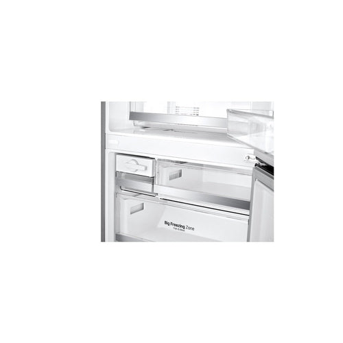 LG GB 455PL 454L Bottom Mount Refrigerator with Door Cooling - Stainless Steel Finish | Energy Efficient, Spacious Design for Modern Kitchens & Open Floor Plans