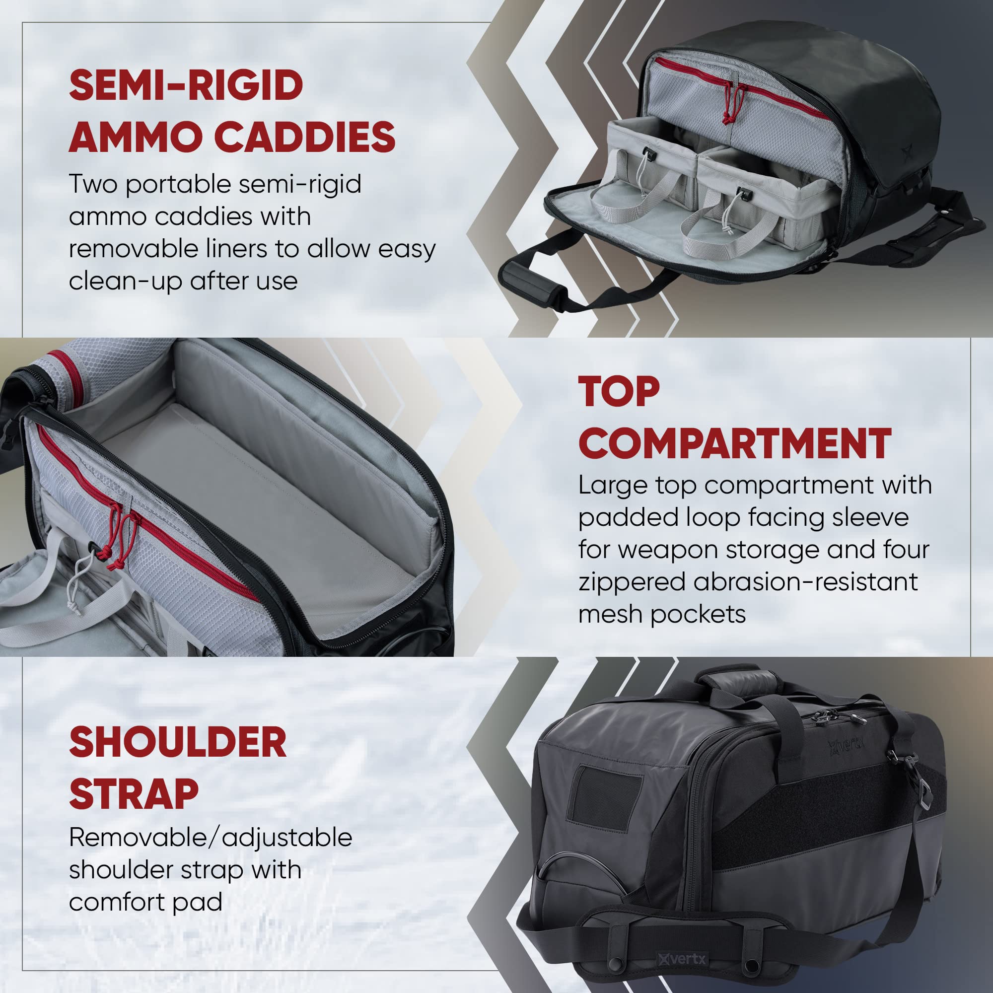 Vertx COF Range Bags – Durable Tactical Shooting Range Bag for Firearms & Ammo Storage | Perfect for Range Days, Hunting & Outdoor Adventures