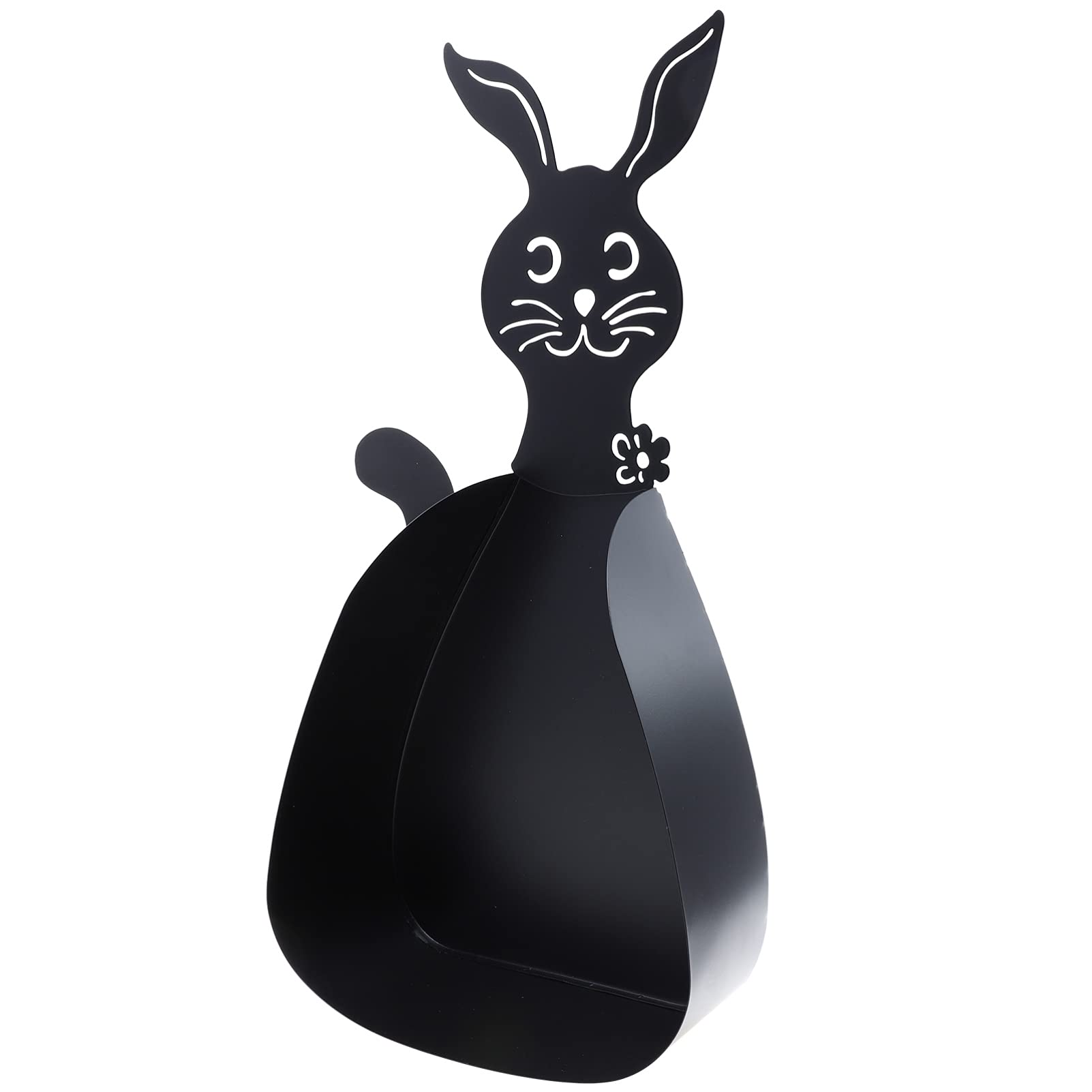 DOITOOL Free Standing Toilet Paper Holder Stand with Rabbit Figurine - Metal Bathroom Tissue Roll Organizer for Home Decor | Perfect for Bathroom, Vanity, Guest Room & Table Centerpiece Decoration