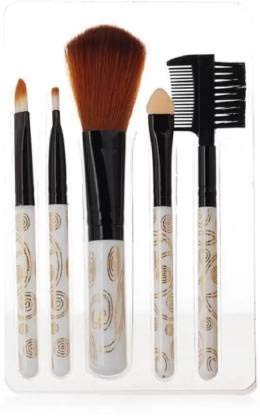 DATNASAYAD 6155 Makeup Kit with 5 Brushes & 2 Blenders - Multicolor for Professional Makeup