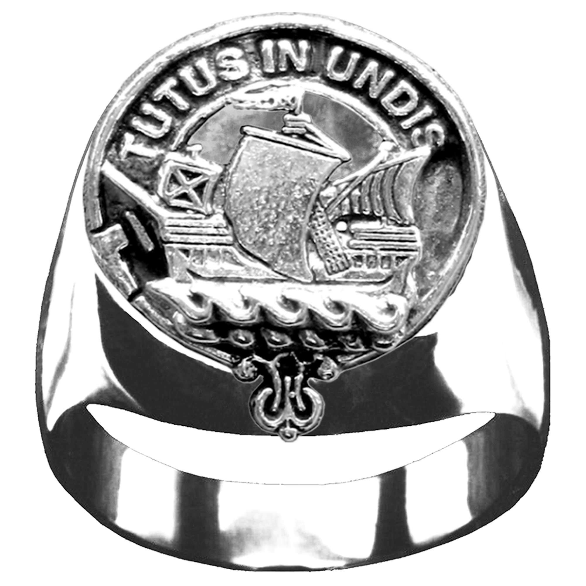 Handcrafted Wooden Scottish Clan Crest Ring - Personalized Celtic Heritage Jewelry for Men & Women - Perfect for Weddings, Anniversaries & Clan Gatherings