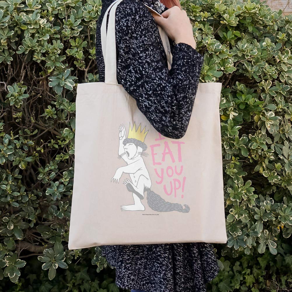 Where the Wild Things Are Eat You Up Reusable Grocery Tote Bag - Eco-Friendly Shopping Bag for Groceries, Travel & Daily Use