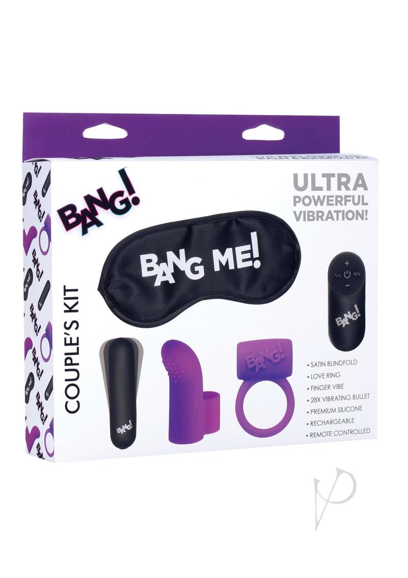 Bang! Couple's Love Ring Kit (Set of 4) - Purple Matching Promise Rings for Couples - Perfect for Anniversaries, Weddings & Romantic Gifts