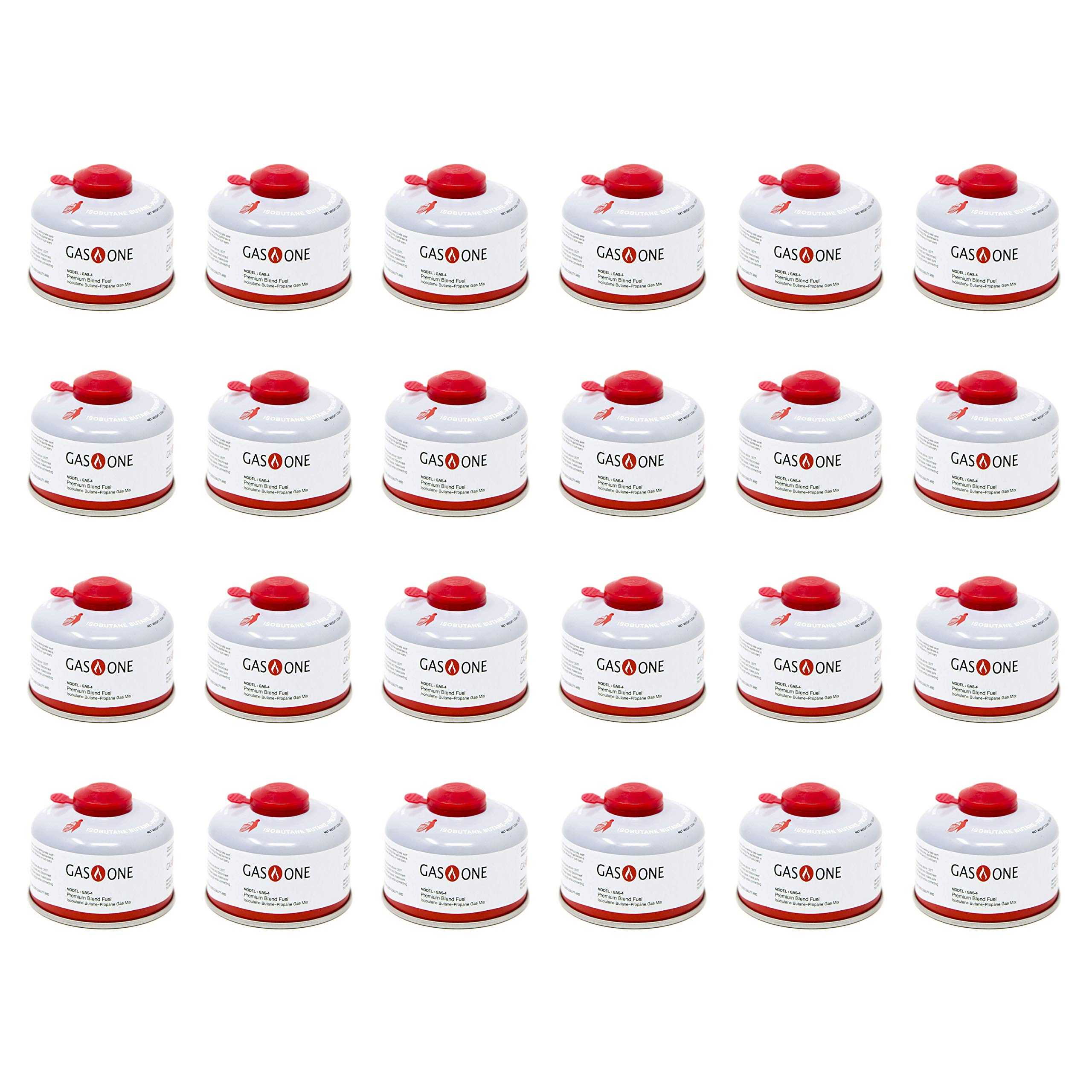 Premium Isobutane Fuel Canister 100g (3.53oz) - 24 Pack for Camping Stoves & Outdoor Cooking | High-Efficiency Gas Blend for Backpacking, Hiking & Portable Cooking Appliances