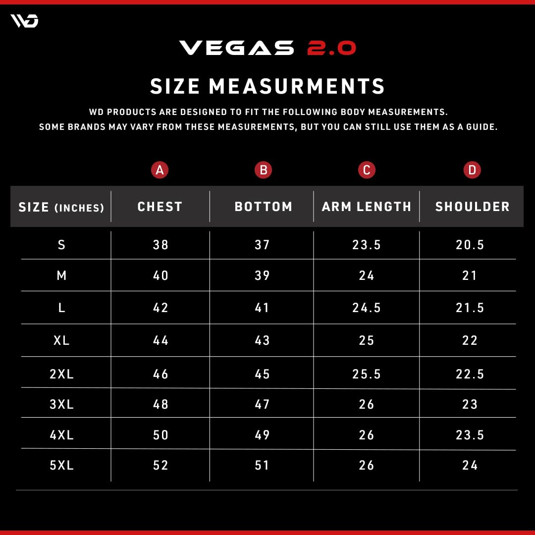 WD Men's CE Armored Motorcycle Jacket - Breathable Cordura Fabric with Padding & Reflective Strips for Night Visibility | Vegas 2.0 Powersports Protective Gear (Red, 3XL) - Ideal for Street Riding, Commuting & Adventure Tours