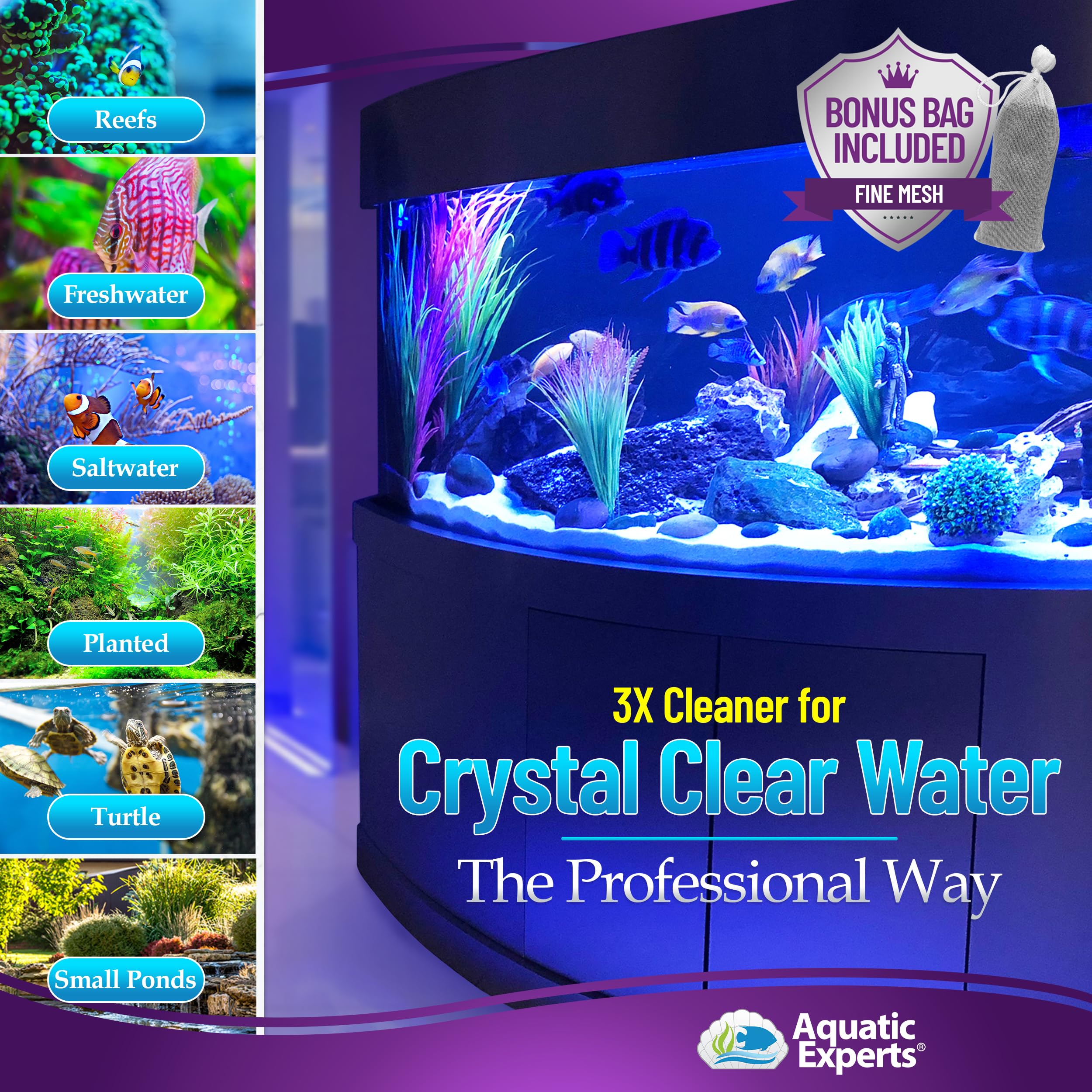 Premium Activated Carbon for Aquarium Filters - 3 lbs Bulk for Fish Tanks & Water Purification