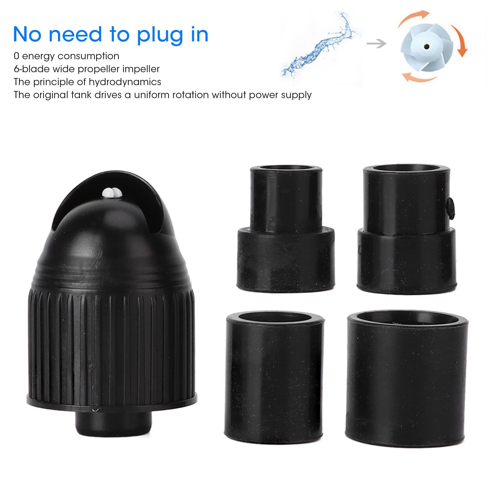 360° Rotating Aquarium Powerhead Pump - Small Fish Tank Circulation Pump for Freshwater & Saltwater - Automatic Uniform Water Flow for Healthy Aquatic Life (Ideal for Reef Tanks, Planted Aquariums & Marine Habitats)