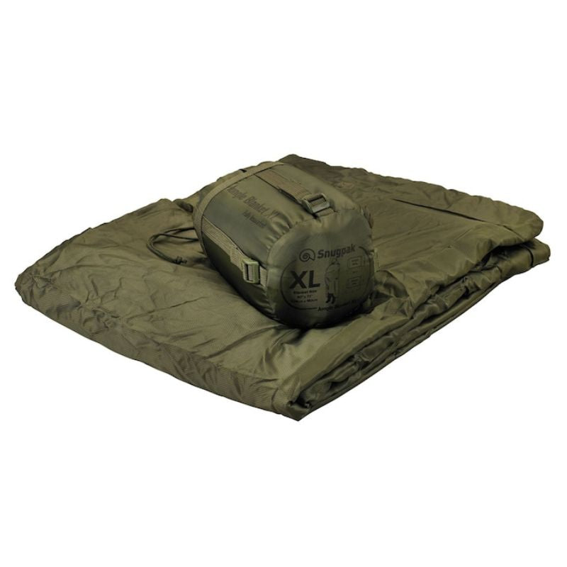 Snugpak Jungle Blanket XL - Ultra Lightweight & Compact Travel Blanket for Camping, Hiking, Survival - Water-Resistant & Warm Outdoor Gear for Backpacking, Emergency Kits, and Military Use
