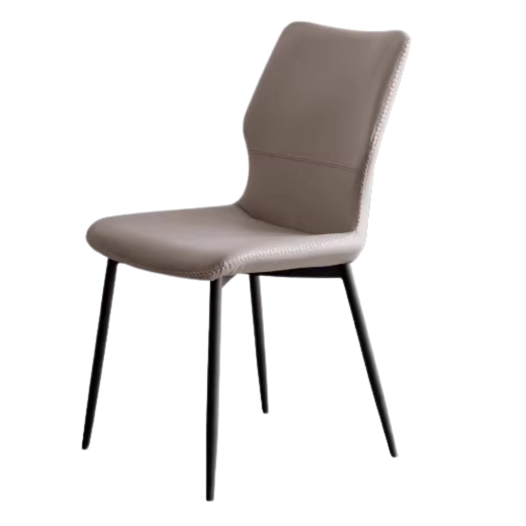 Premium Organic Leather Soft Dining Chairs - Set of 4 for Living Room, Dining Room & Office - Eco-Friendly & Comfortable Seating Furniture