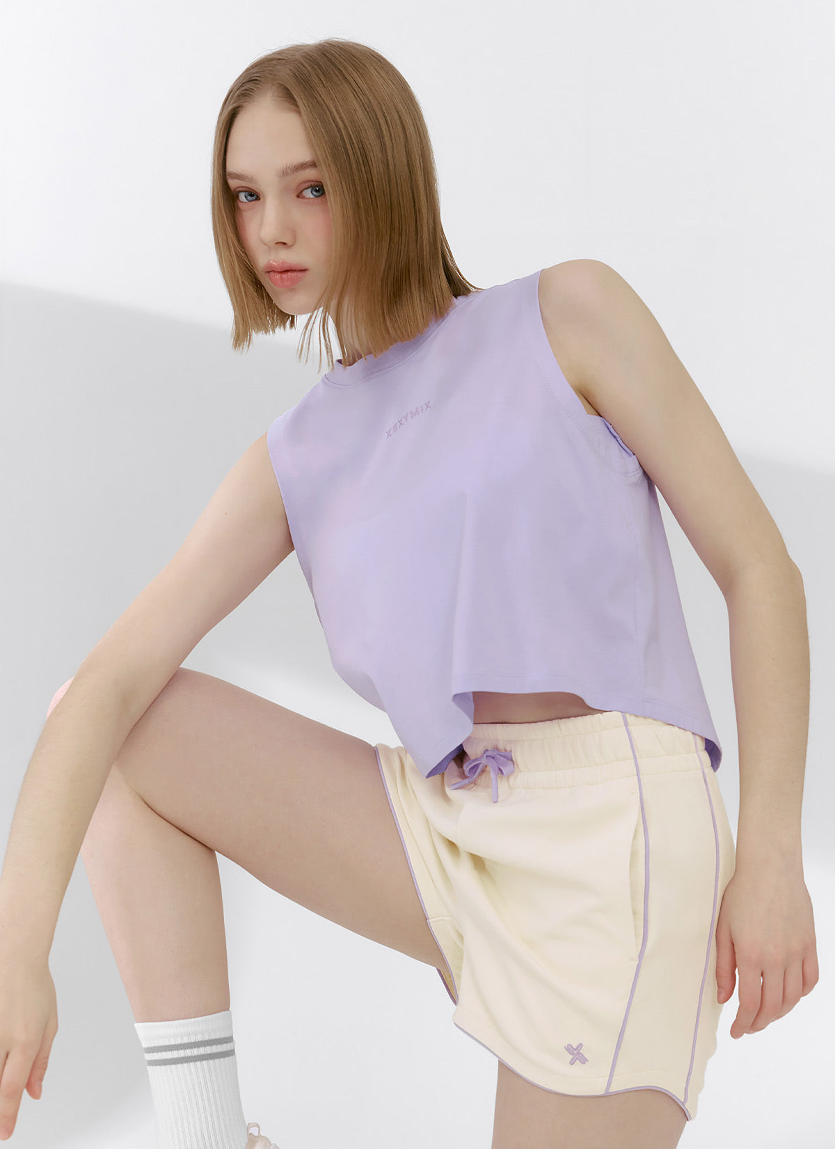 Premium Pima Cotton Back Slit Sleeveless Blouse - Women's Elegant Summer Top for Office, Date Night & Casual Outings
