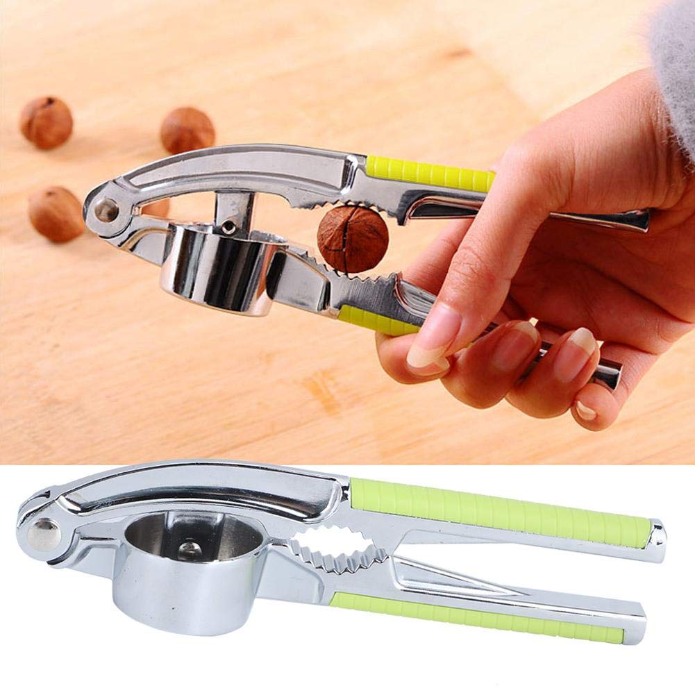 Premium Zinc Alloy Garlic Press - Heavy Duty Manual Garlic Crusher with Ergonomic Non-Slip Handle, Multi-Functional Kitchen Gadget for Chopping Garlic, Nuts & Herbs - Perfect for Home Cooking, Meal Prep & Restaurants