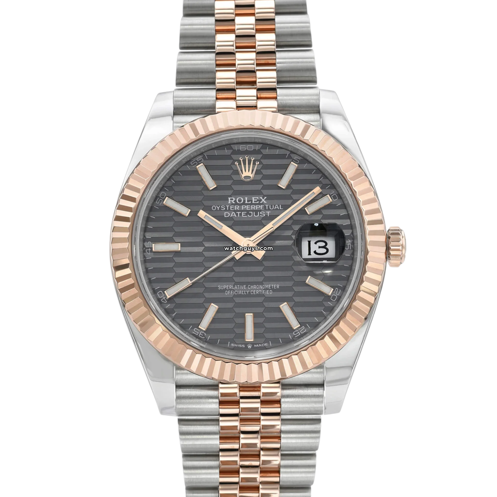 Rolex Datejust 126331 Men's Watch - Slate Dial, Fluted Bezel, Jubilee Bracelet - Luxury Automatic Watch for Business & Formal Occasions