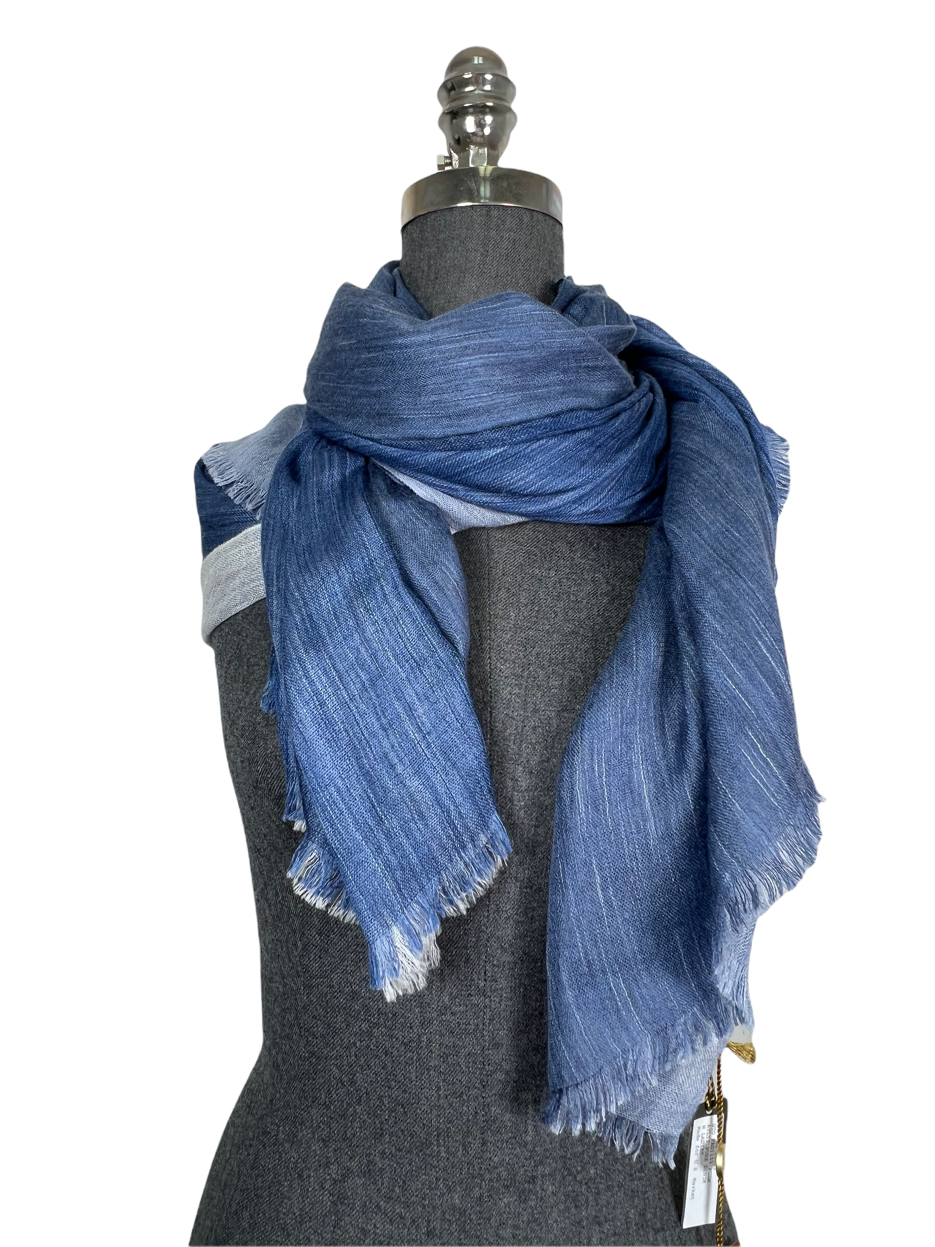 Loro Piana Aylit 100% Pure Cashmere & Silk Gauze Stole Scarf - Luxury Lightweight Wrap for Women - Perfect for Travel, Weddings & Evening Events