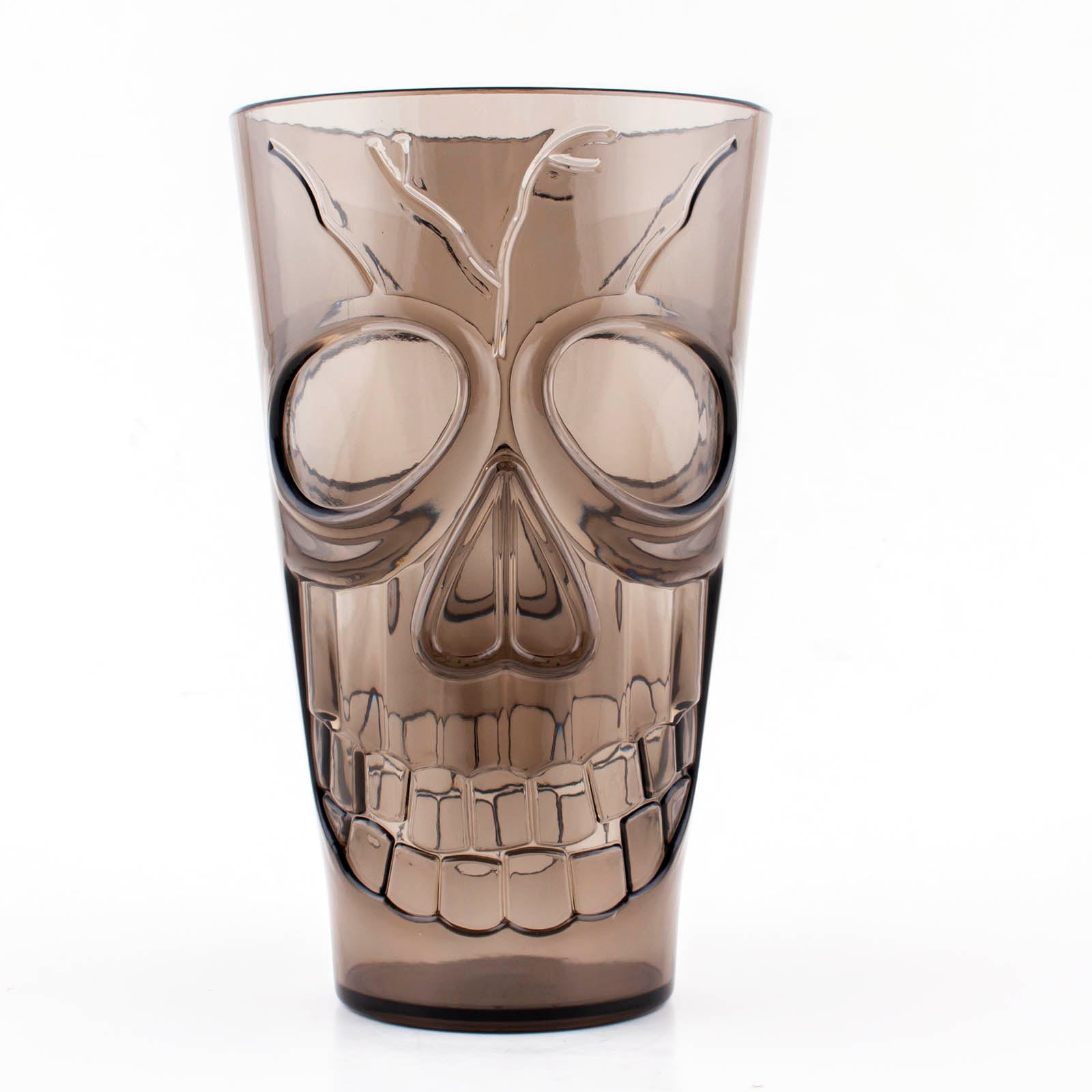 BarConic® 20oz Plastic Skull Cup with Smoke Effect - Perfect for Halloween Parties, Themed Events & Horror Movie Nights