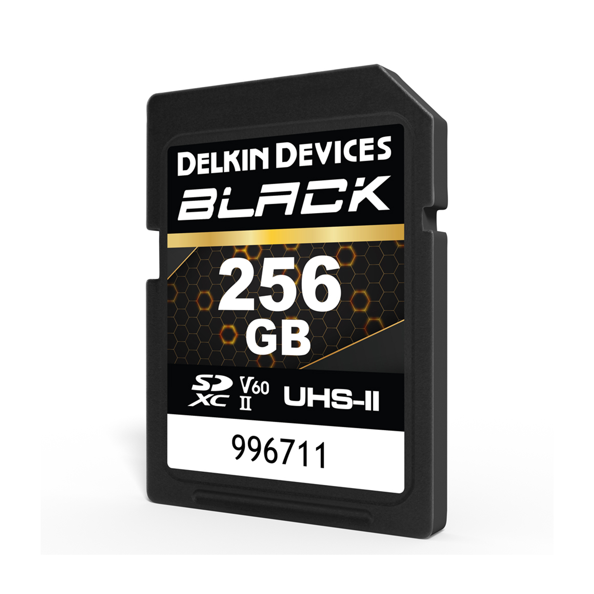 Delkin Devices 256GB UHS-II V60 SDXC Memory Card - High Speed Performance for DSLR Cameras, 4K Video Recording & Professional Photography