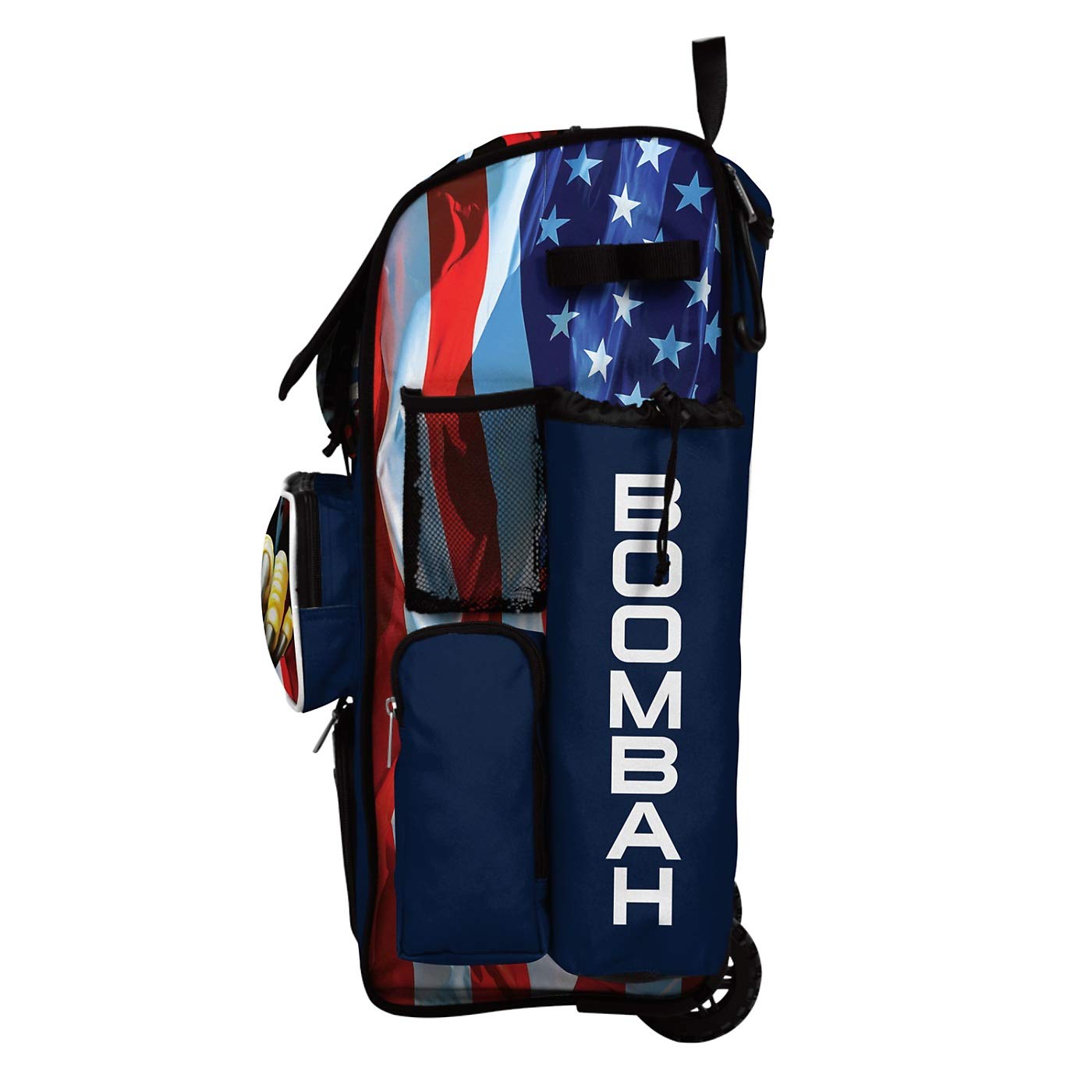 Boombah Rolling Superpack 2.0 Baseball Softball Gear Bag with Telescopic Handle & Wheels - 23.5