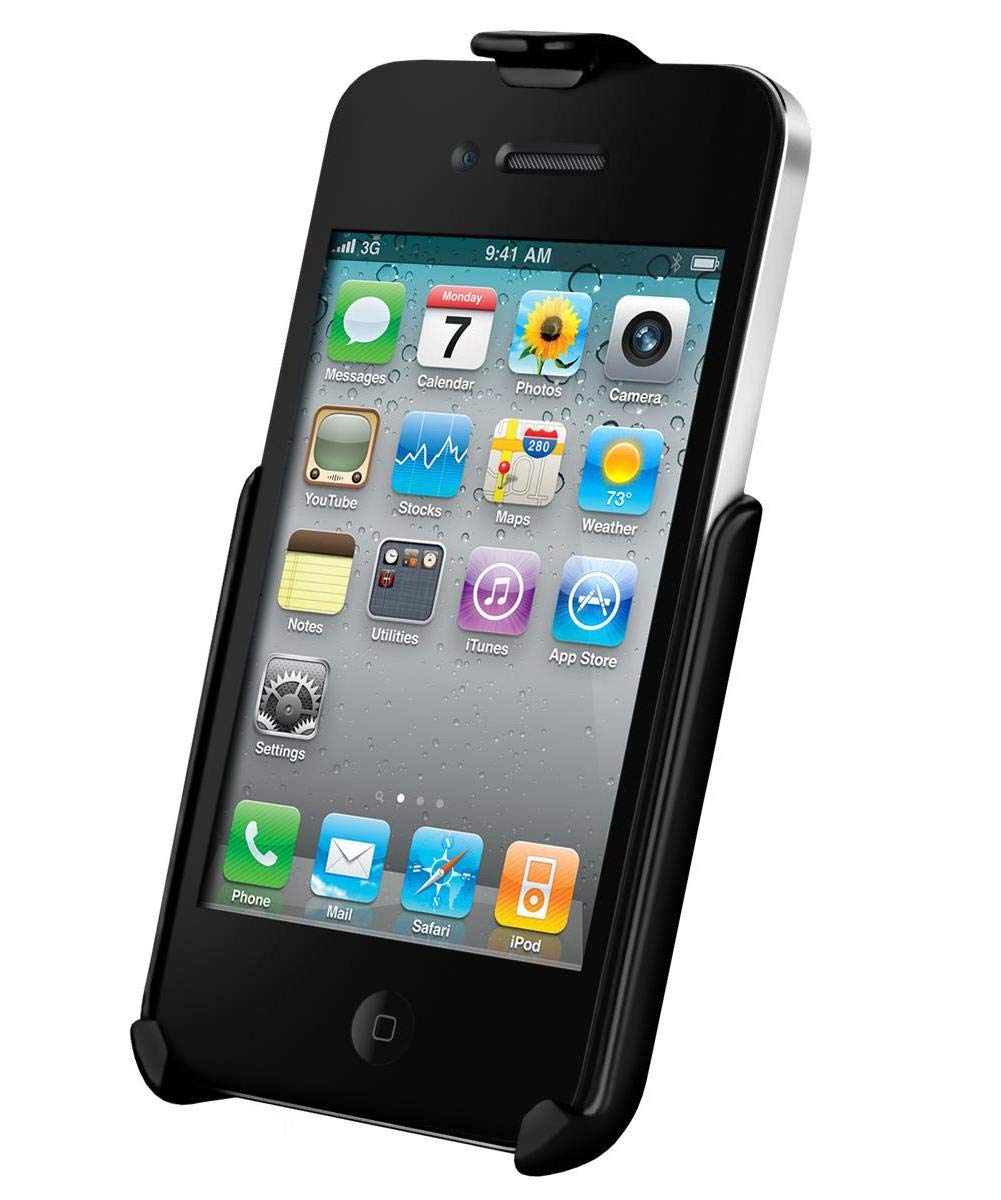 RAM MOUNTS RAM-HOL-AP9 iPhone 4/4S专用支架 无壳无套 车载导航 骑行固定