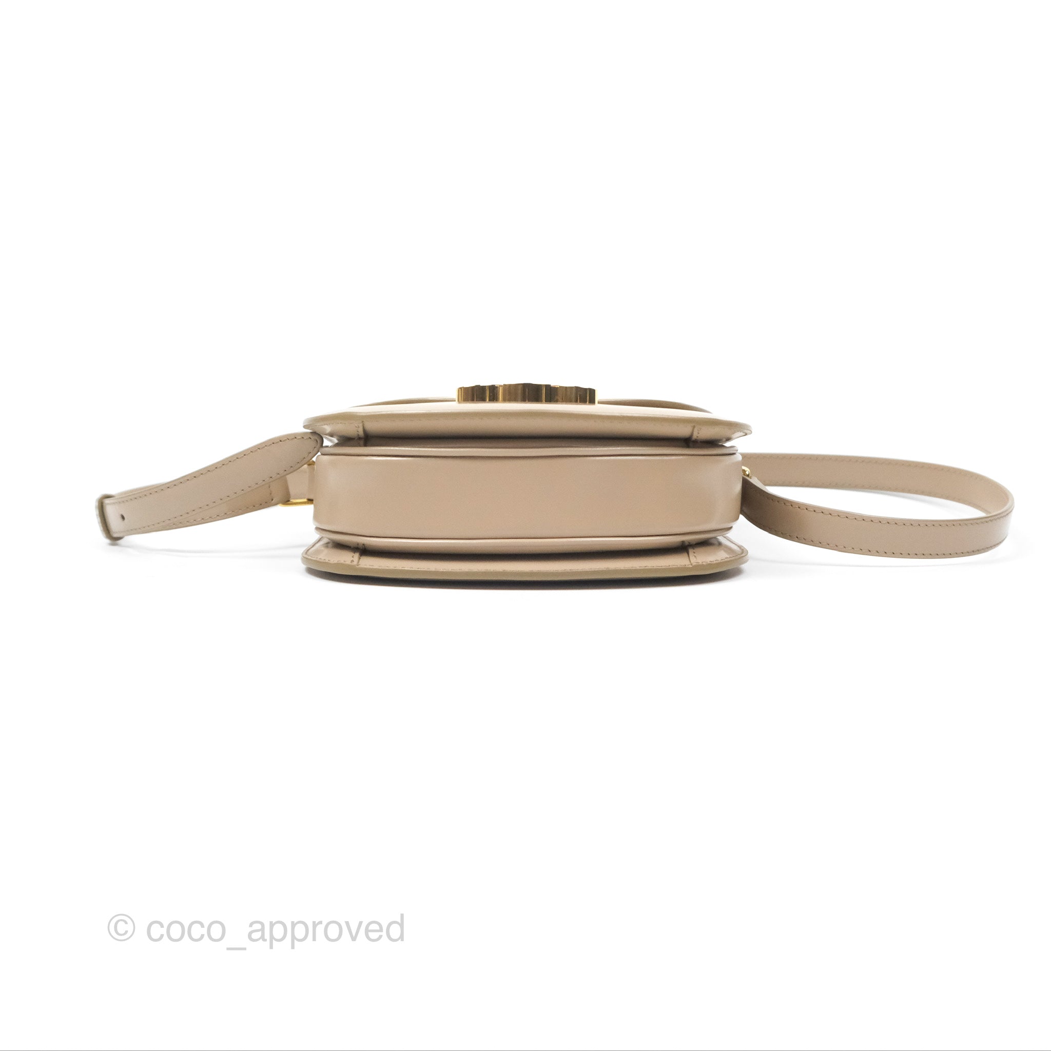 Celine Teen Besace Safari Bag - Shiny Calfskin Leather Crossbody Purse for Women | Fashionable Everyday Handbag for Work, Travel & Date Night