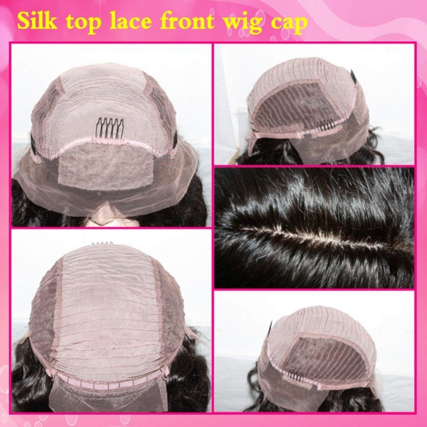 Majik Full Head Curly Wavy Human Hair Lace Front Wig for Women - 20-24 Inch Natural Black Color with Free Hair Dryer, 6 Clips & Hair Brush Set with Mirror | Perfect for Daily Wear, Cosplay, Parties and Special Occasions