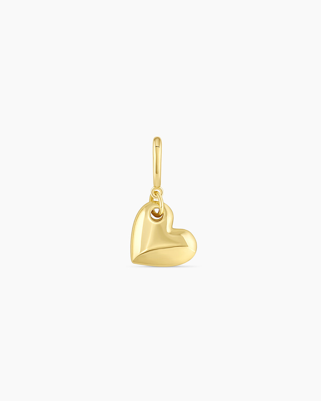 Lou Heart Parker Charm - Elegant Gold-Tone Heart Pendant Necklace for Women | Perfect for Valentine's Day Gifts, Anniversary Presents & Everyday Wear