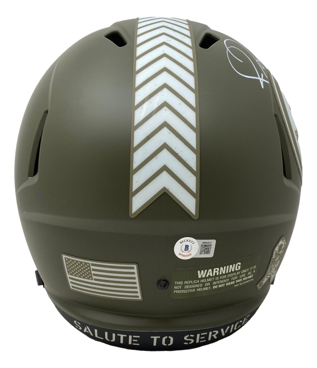 Jerome Bettis Autographed Pittsburgh Steelers Salute to Service Speed Replica Helmet - Limited Edition Signed Football Collectible - Perfect for NFL Fans, Sports Memorabilia Displays & Man Cave Decor