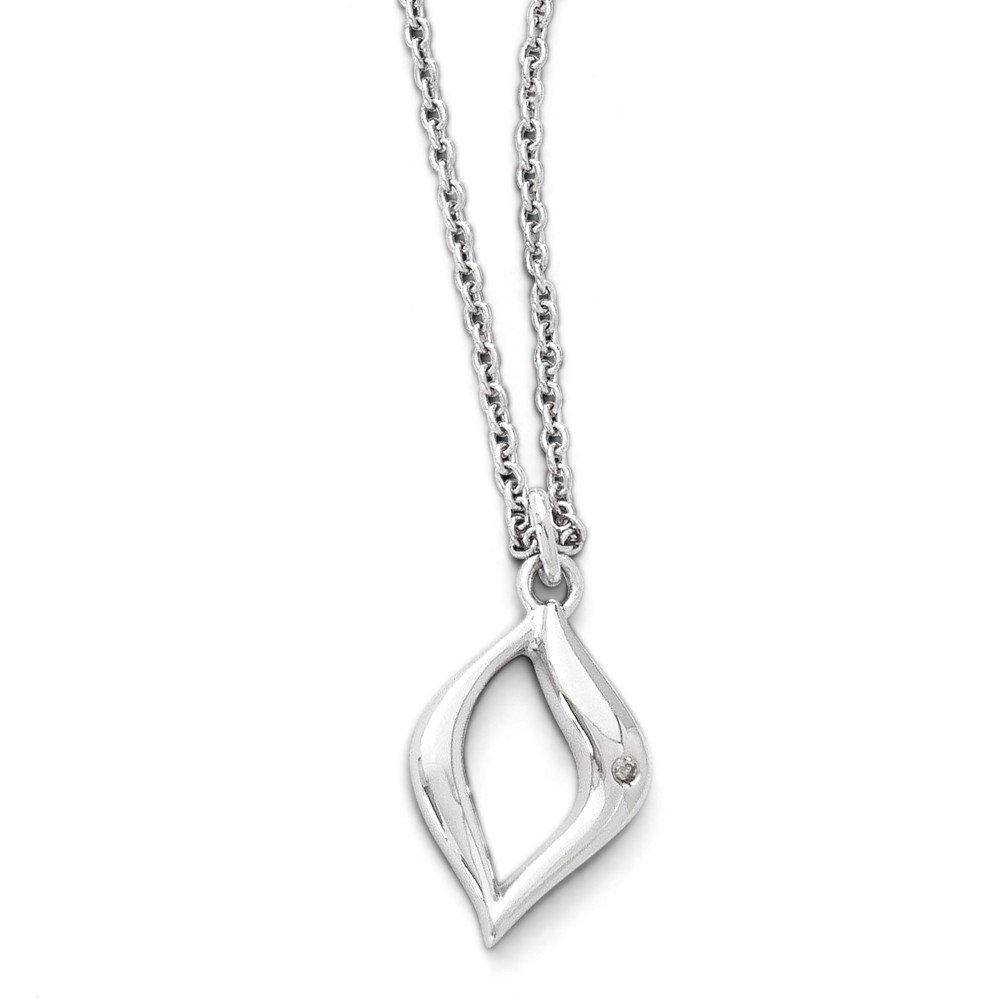 SS White Ice Diamond Necklace for Women - Elegant Cubic Zirconia Pendant Jewelry Gift for Anniversary, Wedding & Special Occasions