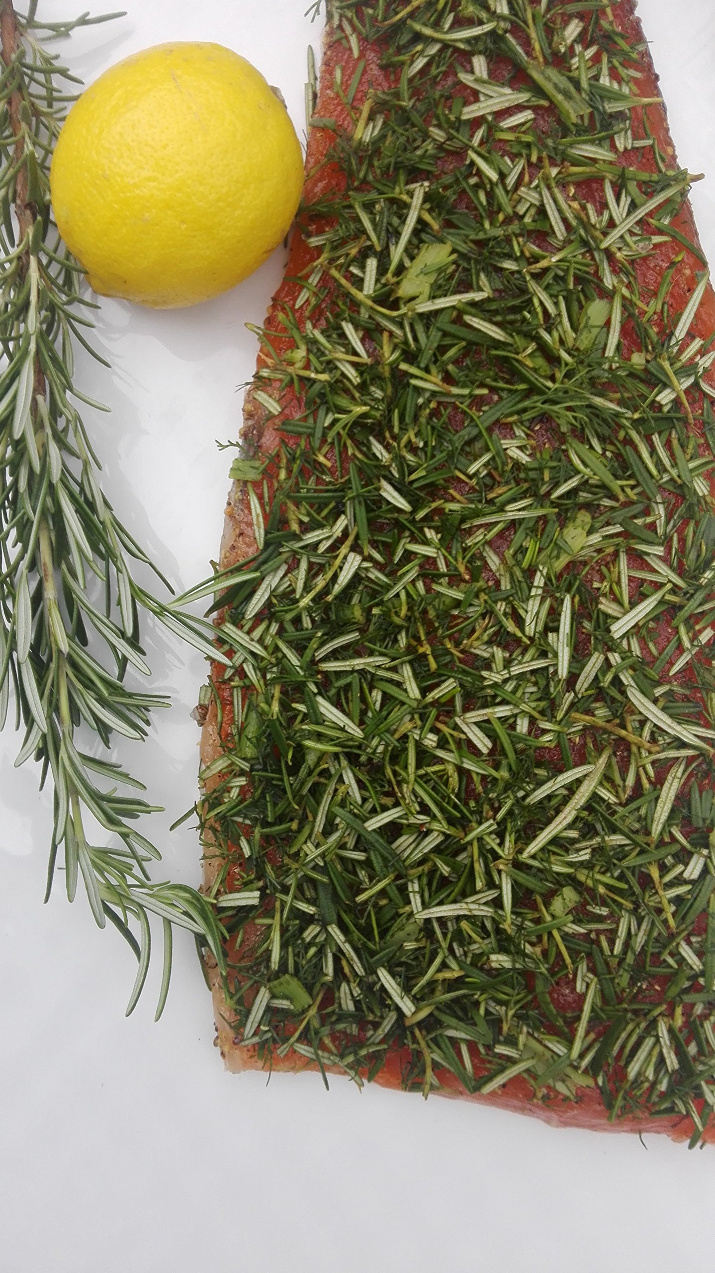 Organic Honey & Fresh Rosemary Gravlax Salmon - 1.1 kg | Handcrafted with Fresh Herbs & Citrus | Perfect for Brunch, Charcuterie Boards & Gourmet Meals