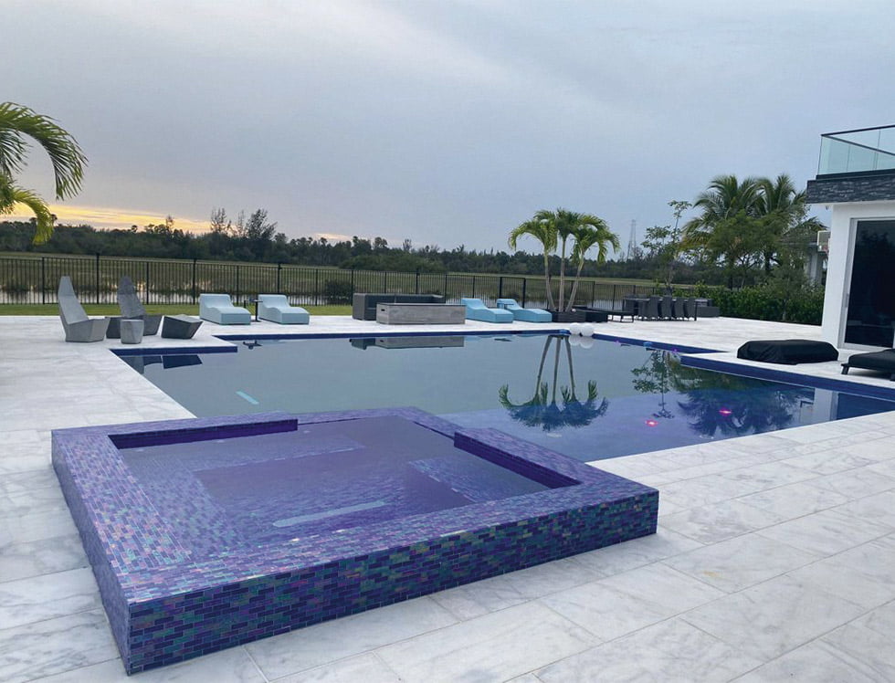 Iridescent Glass Tile SoCal Cobalt Blue 1x3 - Stunning Mosaic Tiles for Kitchen Backsplash, Bathroom Wall, and Pool Decor