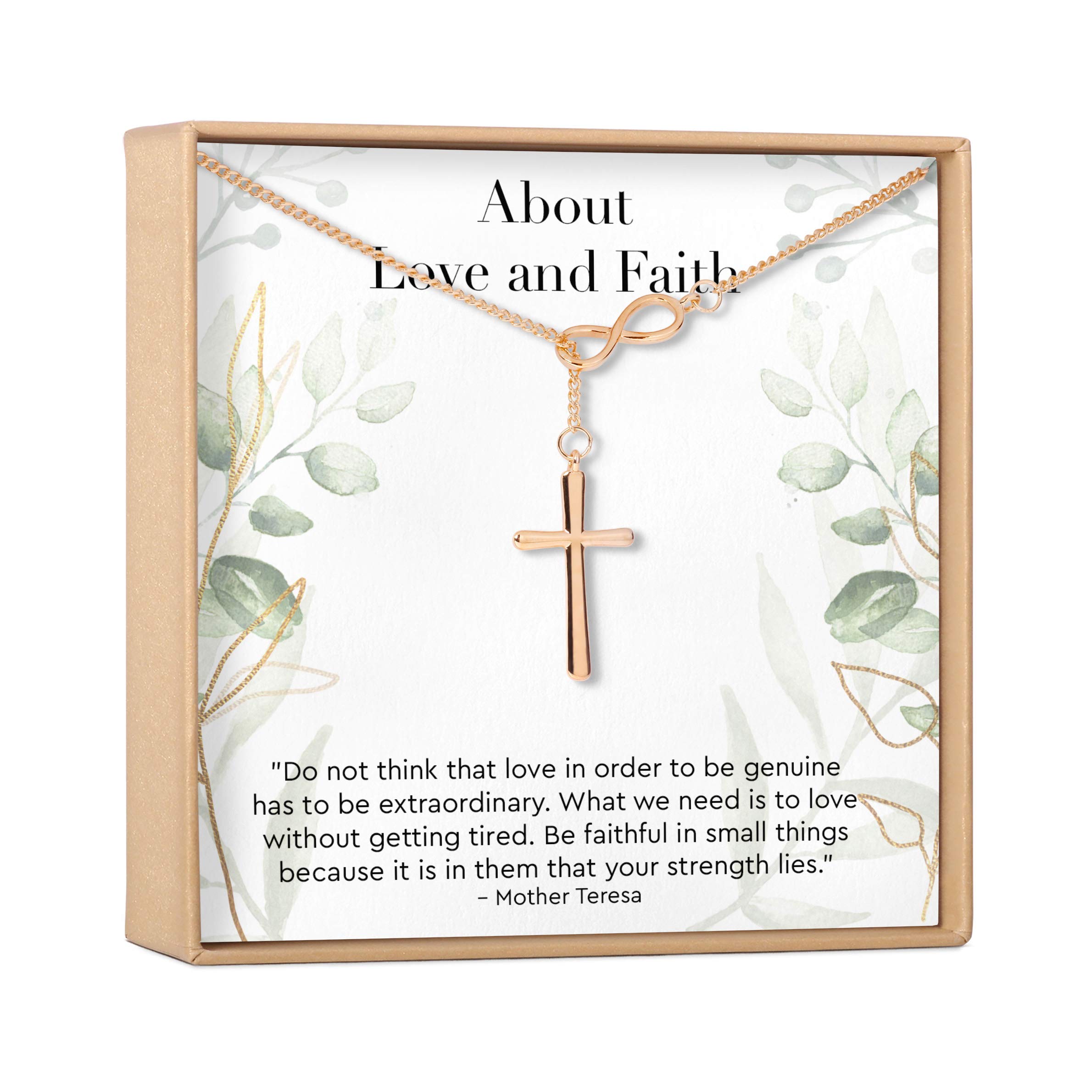 Infinity Cross Necklace for Women - Sterling Silver Heart Pendant with Gift Box | Perfect Birthday, Christmas, Anniversary & Valentine's Day Jewelry Gift | Ideal for Church, Weddings & Everyday Wear