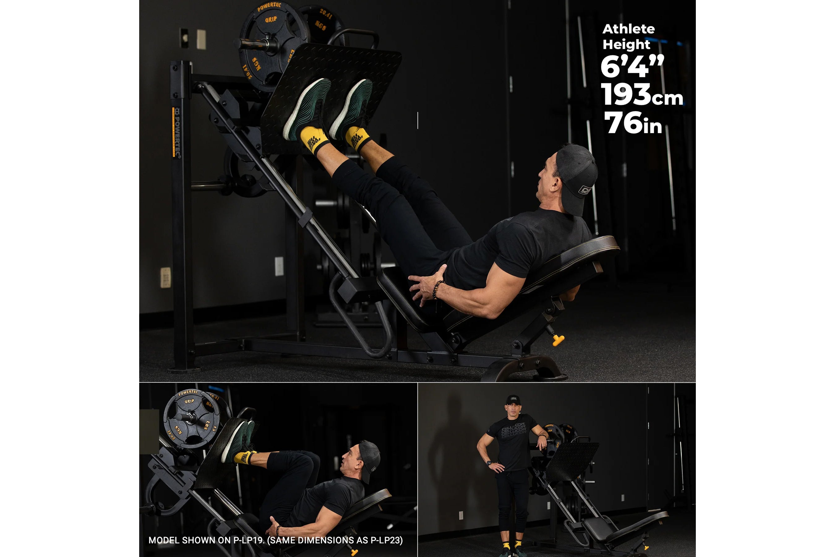 Powertec Leg Press Machine for Home Gym - Heavy Duty Leg Workout Equipment for Strength Training | Perfect for Home Fitness, Bodybuilding & Weight Lifting