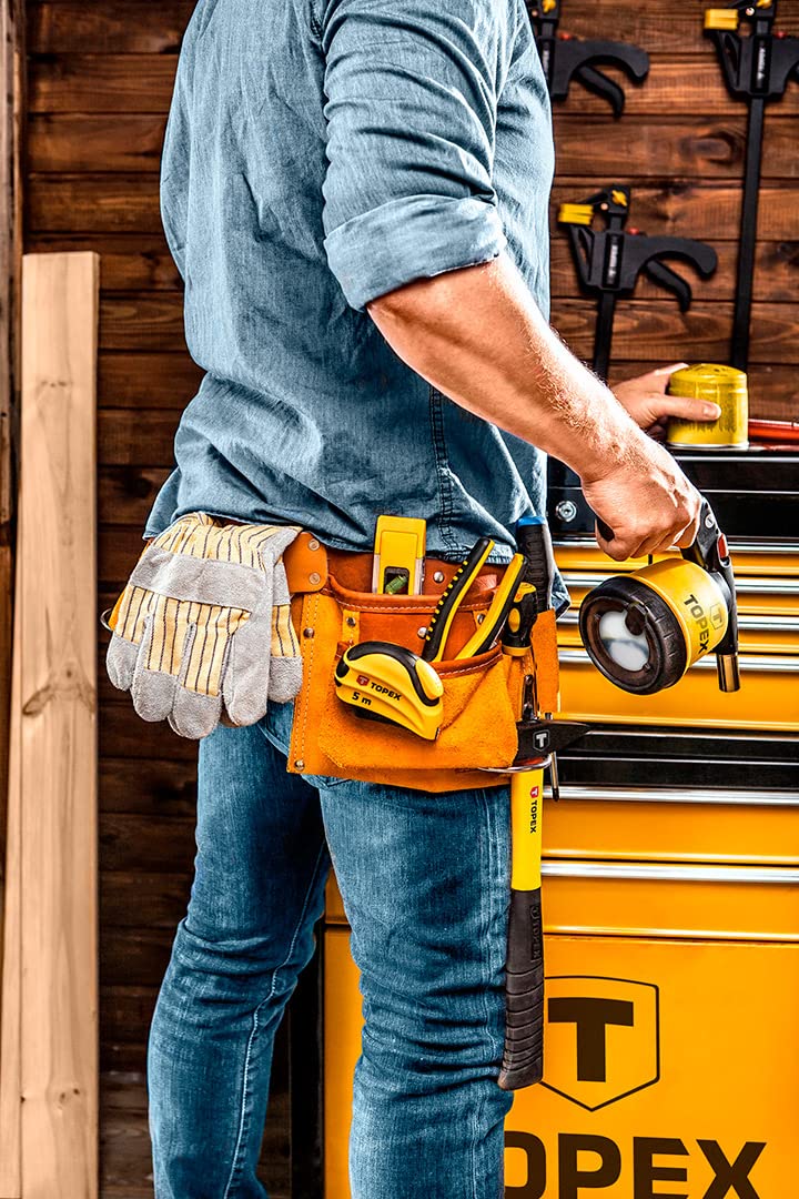 79R405 Heavy Duty Work Tool Belt for Construction, Carpentry & DIY - Adjustable Waist Strap with Multiple Pockets for Hammers, Nails & Tools - Perfect for Builders, Contractors & Handymen