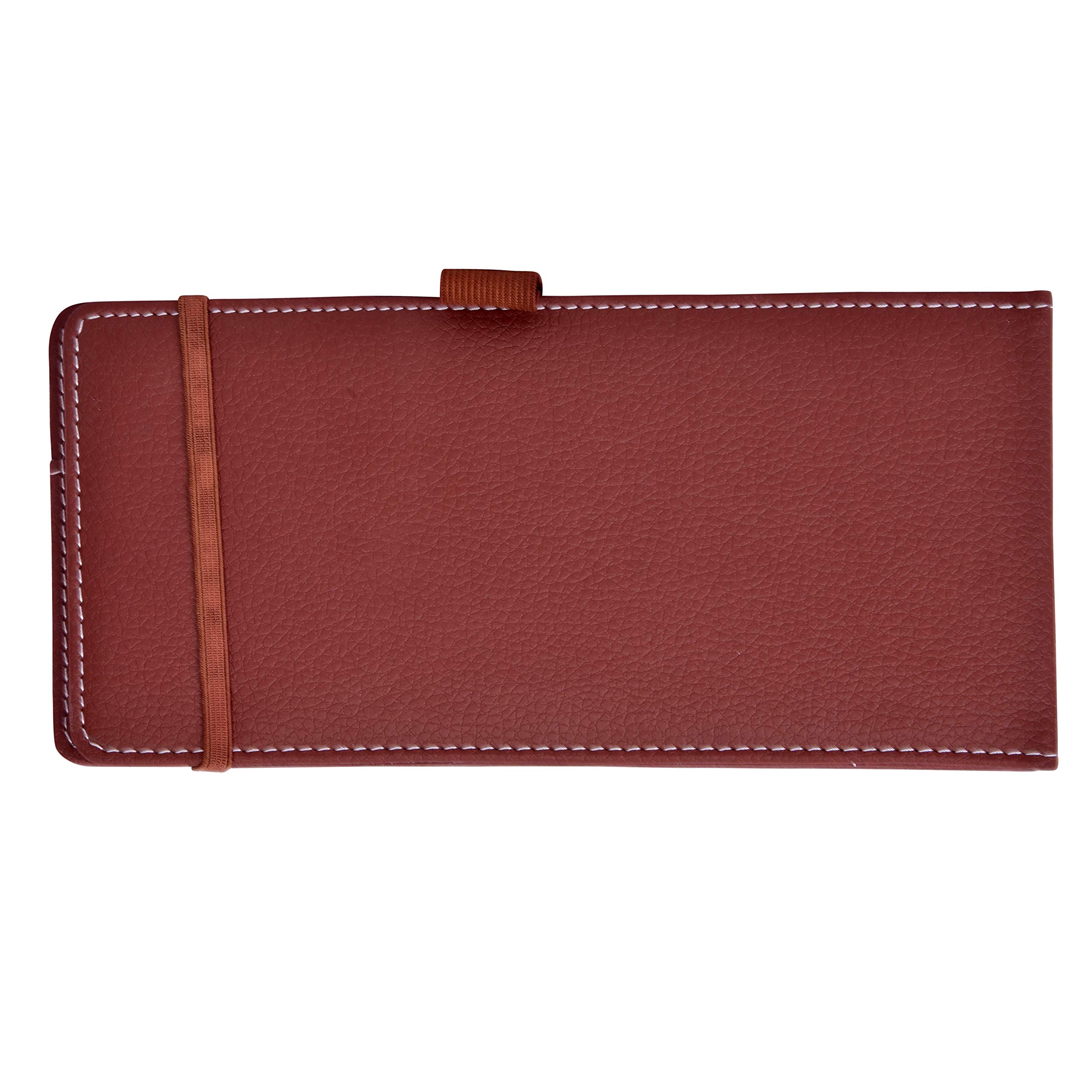 Premium PU Leather Checkbook Holder & Card Organizer - Navy Blue Wallet for Checks, Credit Cards, and IDs | Perfect for Business Professionals, Travel, and Everyday Use