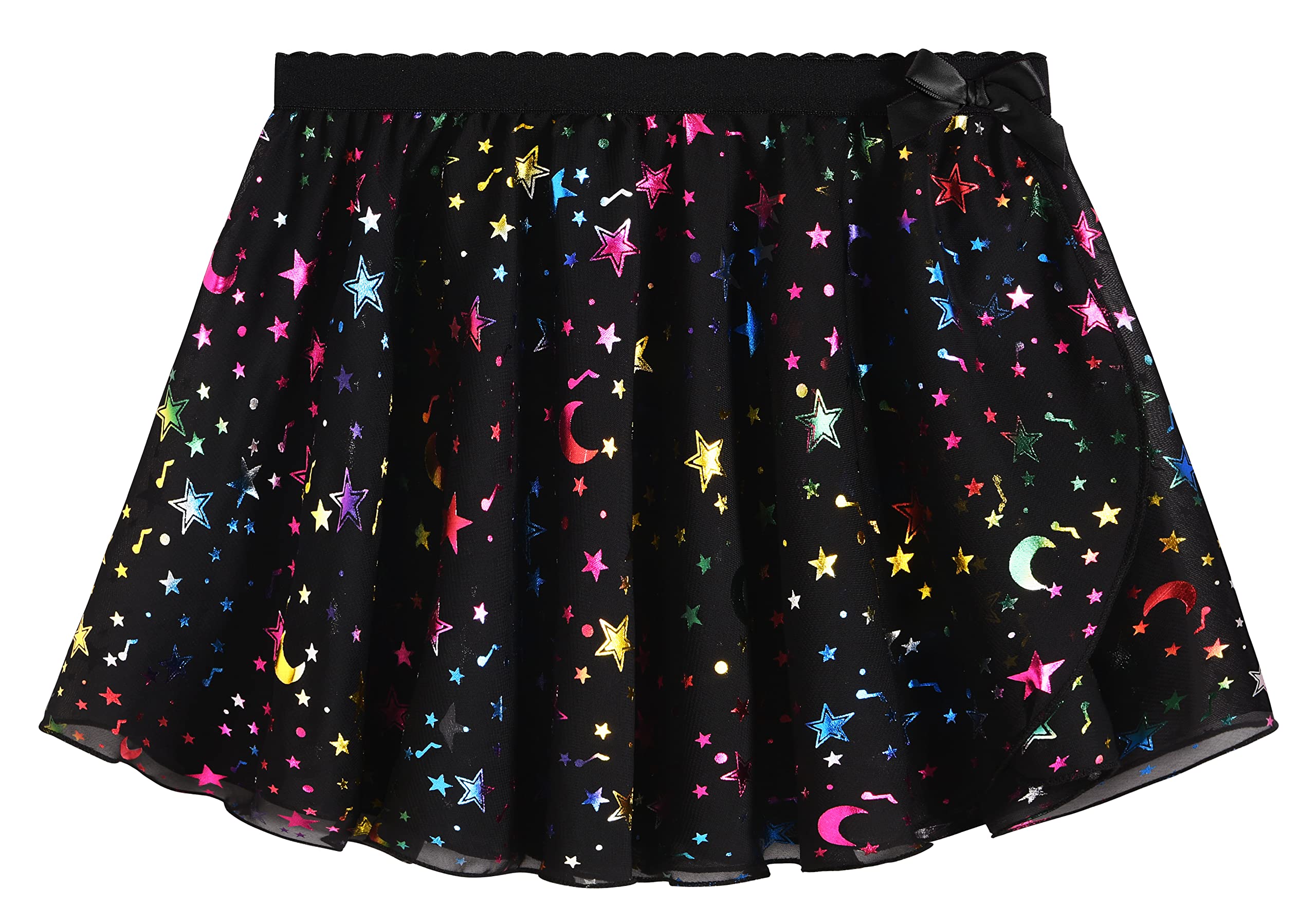 Girls Ballet Dance Skirt with Leotard - Sparkly Chiffon Wrap Tie Tutu for Toddlers & Kids - Perfect for Ballet Class, Recitals & Dance Performances