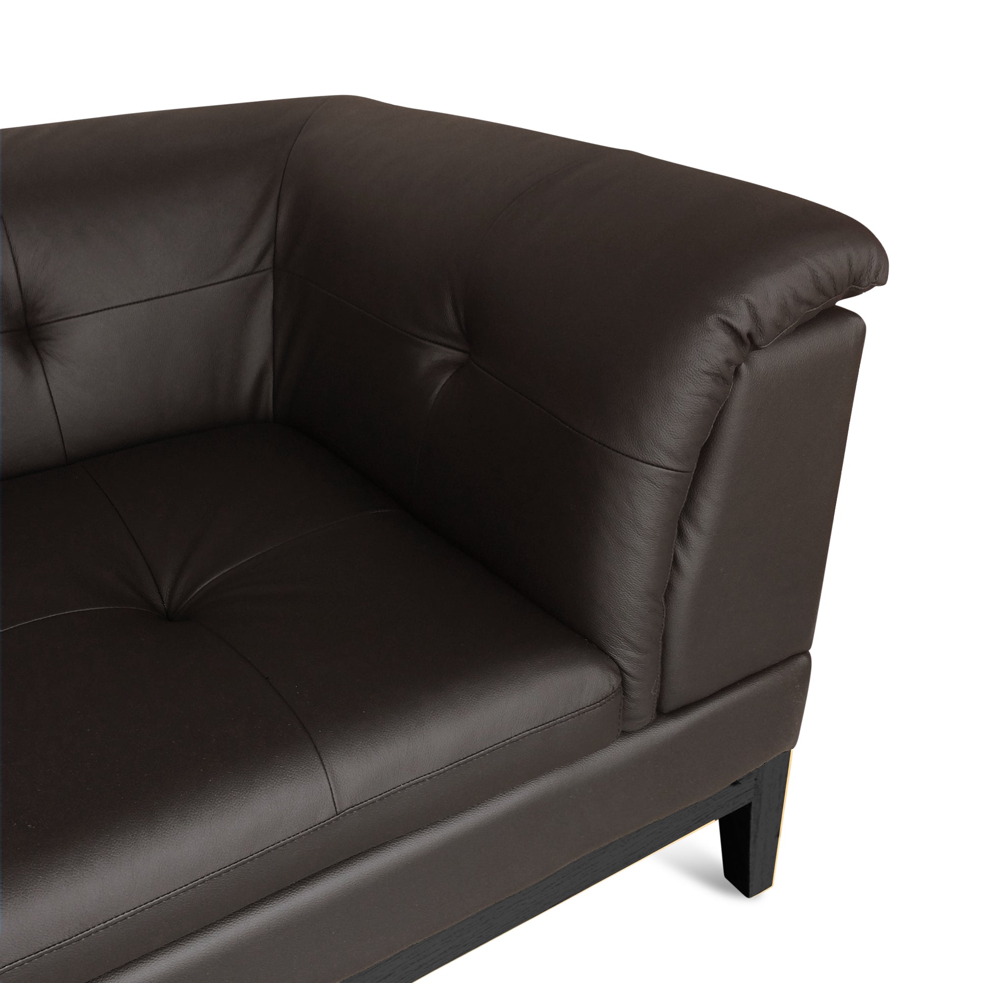 Ernie 2 Seater Sofa - Modern Fabric Loveseat for Small Spaces, Living Room & Apartment Furniture - Comfortable Compact Couch for Couples, Guests & Cozy Home Decor