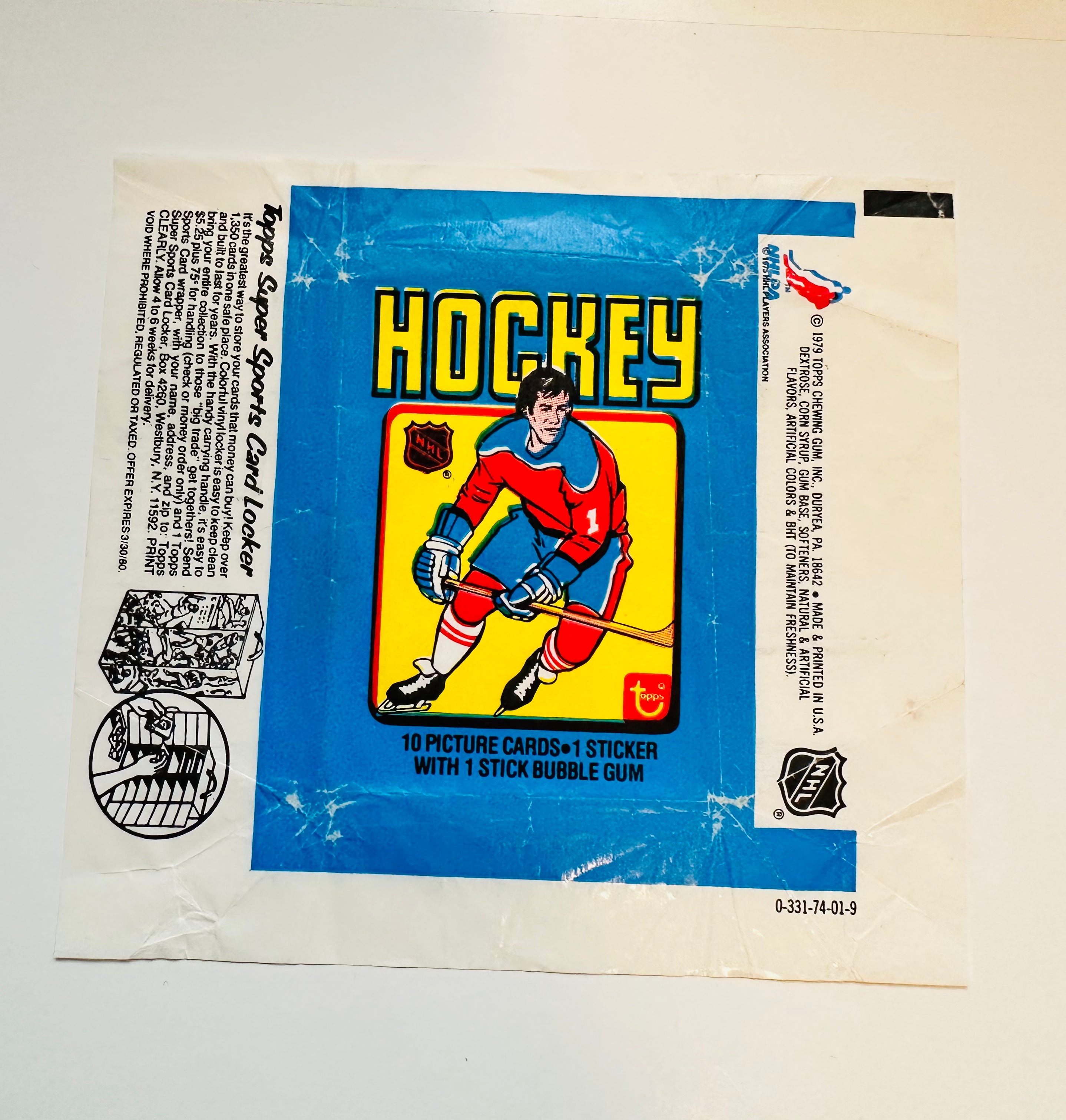 1979 Topps Wayne Gretzky Rookie Card Hockey Wrapper - Vintage NHL Collectible for Sports Memorabilia Fans & Hockey Card Collectors - Perfect for Display, Framing, and Investment