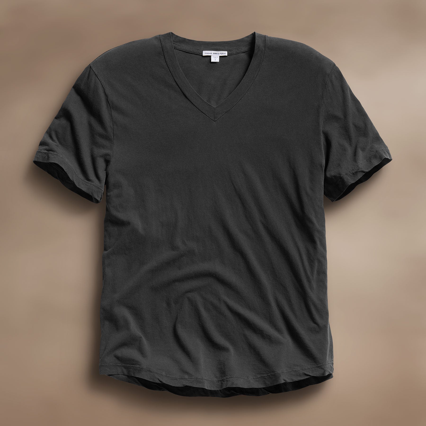 Carbon Pigment Clear Jersey V Neck T-Shirt - Soft & Breathable for Casual Wear, Gym, and Everyday Comfort